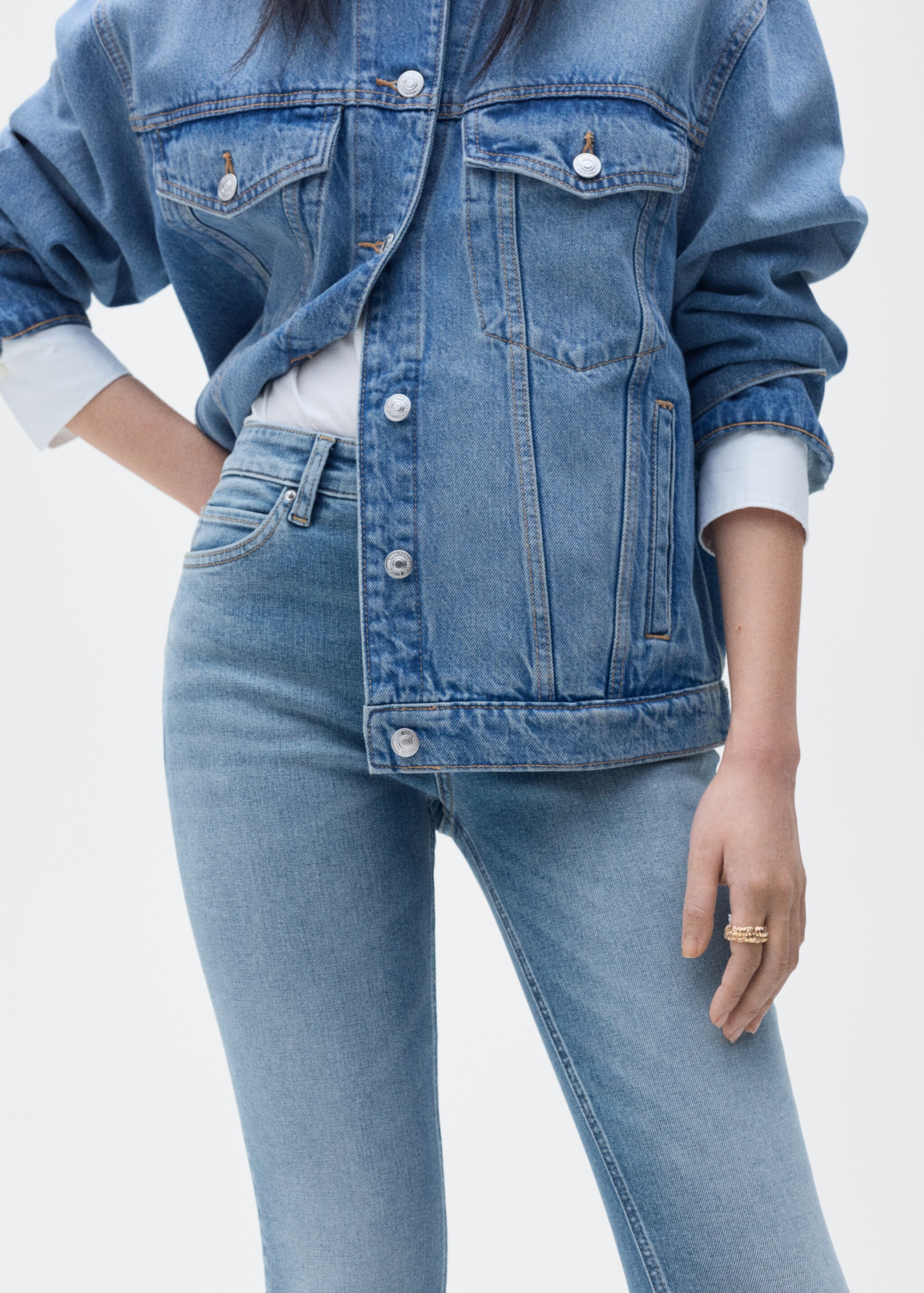 Mid-rise skinny jeans - Details of the article 6