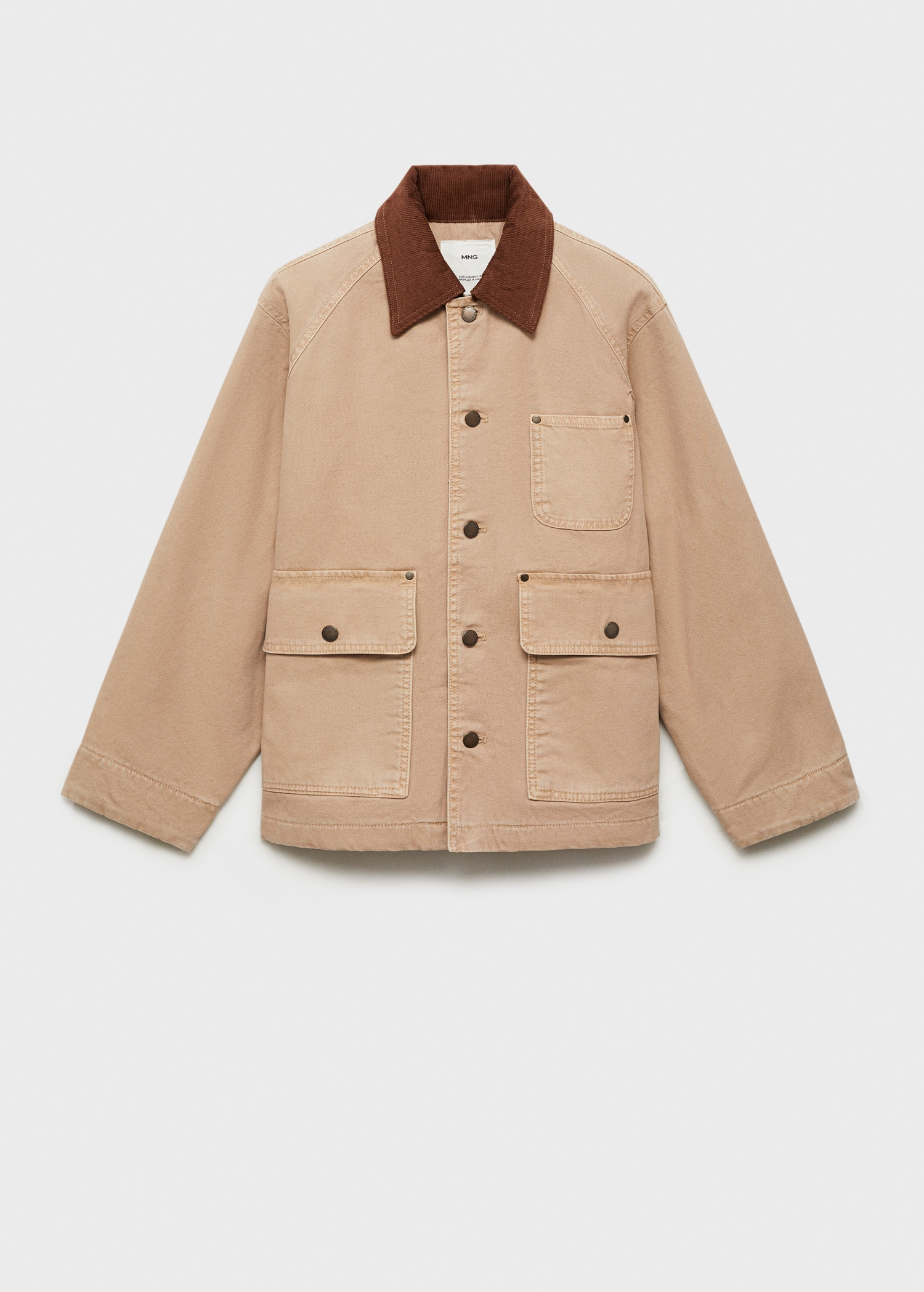 Parka vaquera cuello contraste - Artículo sin modelo
