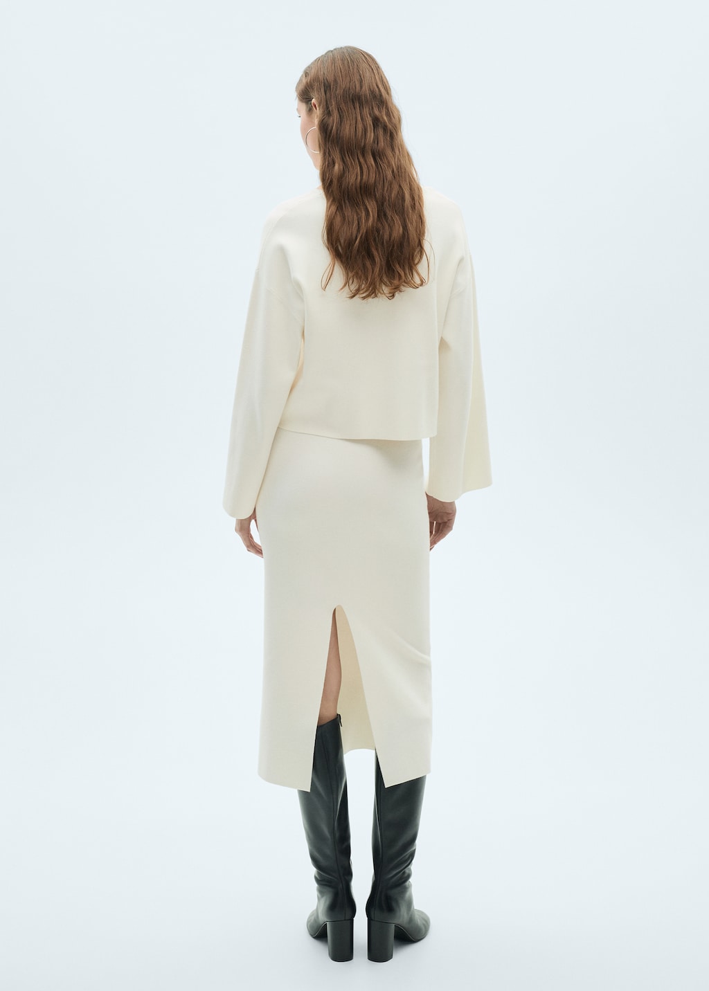Fine knit midi skirt - Women | MANGO USA