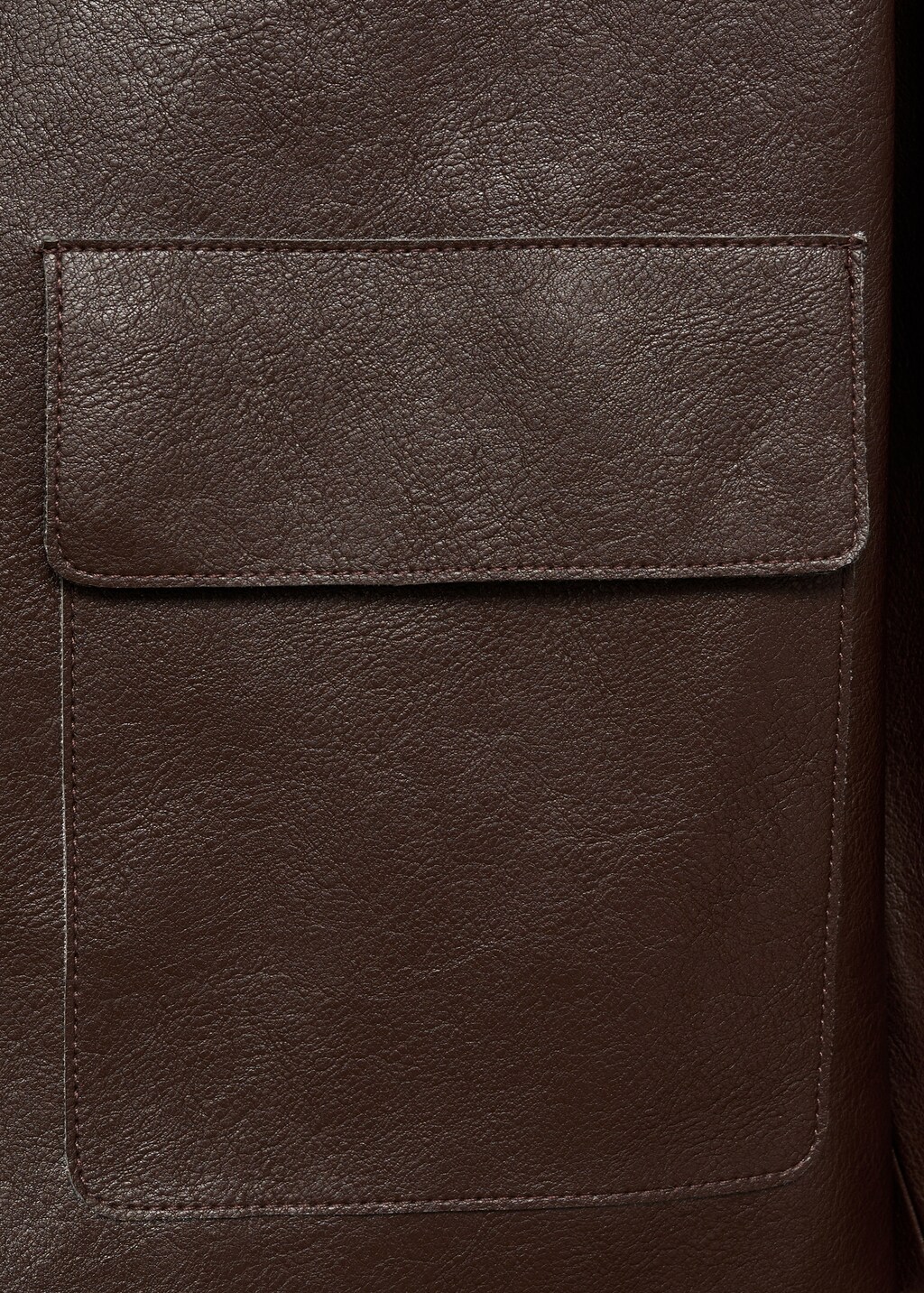 Leather-effect jacket with pockets - Women | MANGO USA Leather-effect jacket with pockets - Women | MANGO USA