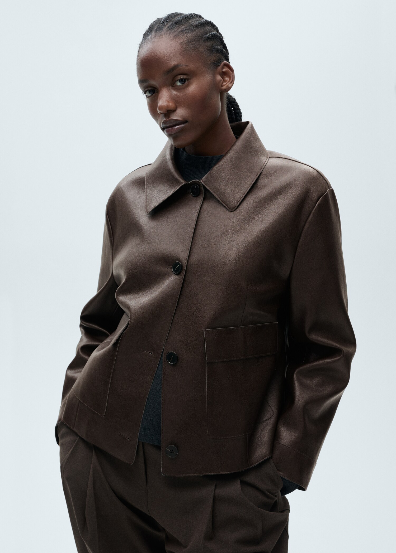Veste simili-cuir poches - Détail de l'article 5
