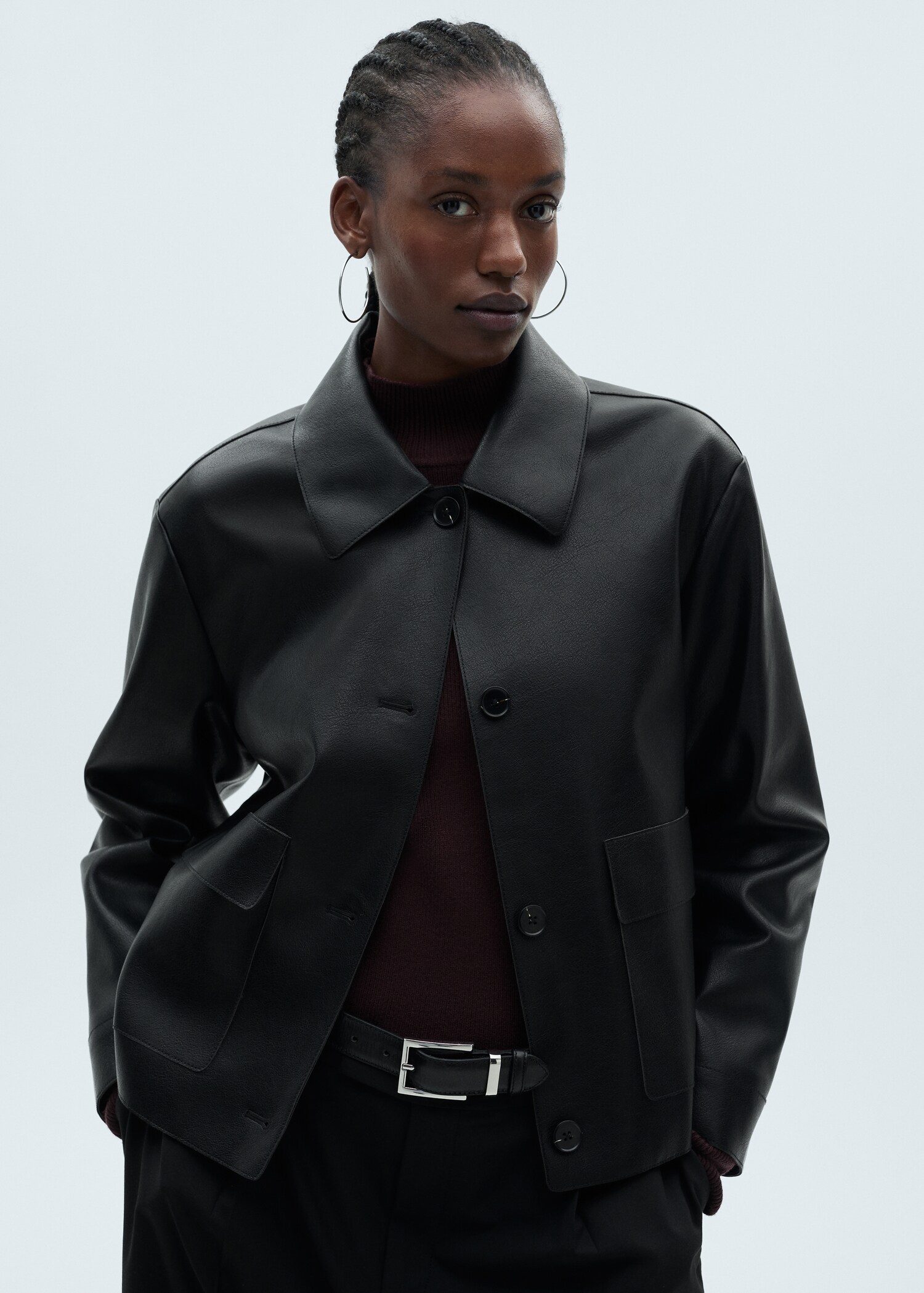 Jacke mit Leder-Effekt und Taschen - Detail des Artikels 5