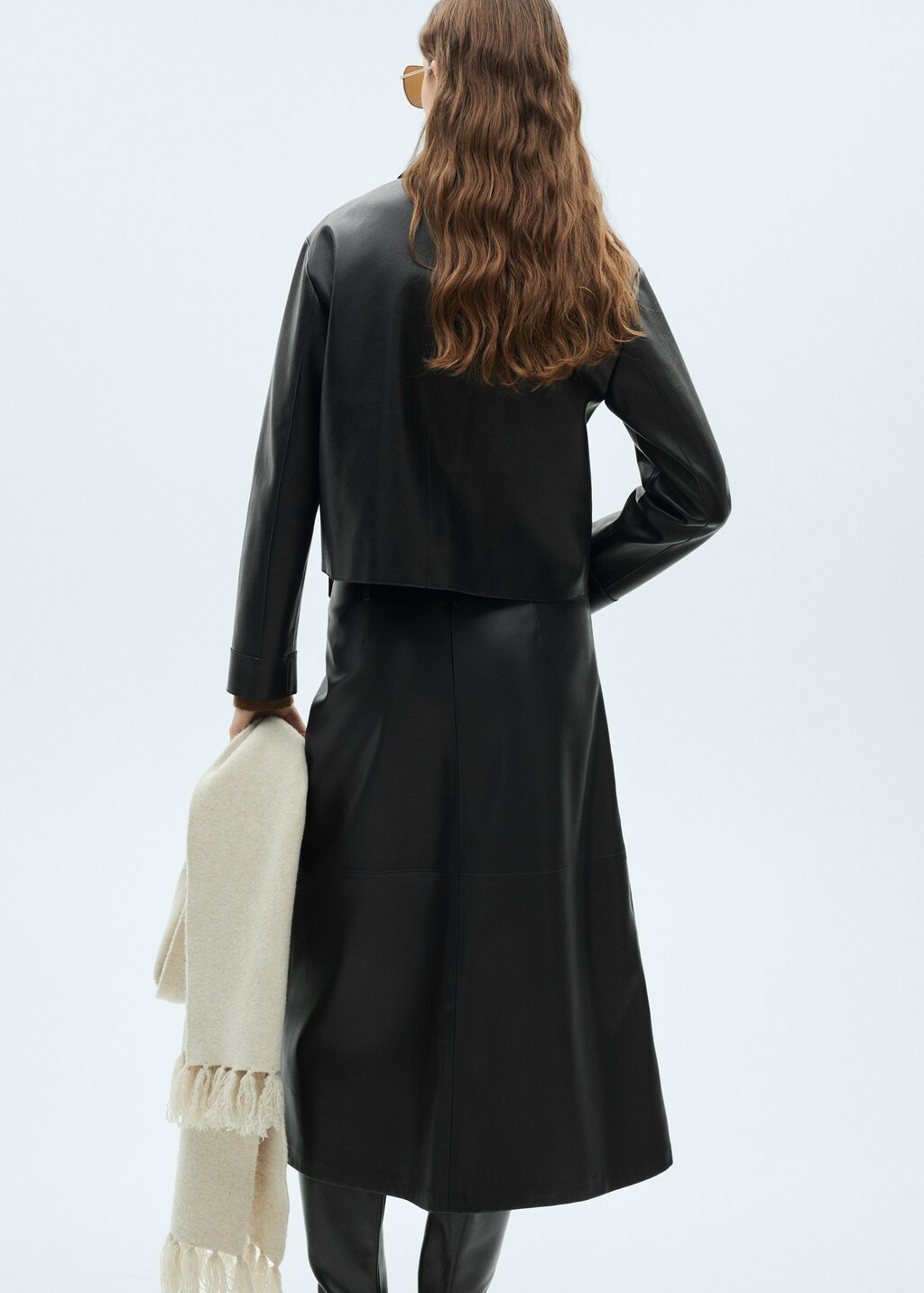 Leather-effect jacket with pockets - Women | MANGO Georgia Leather-effect jacket with pockets - Women | MANGO Georgia