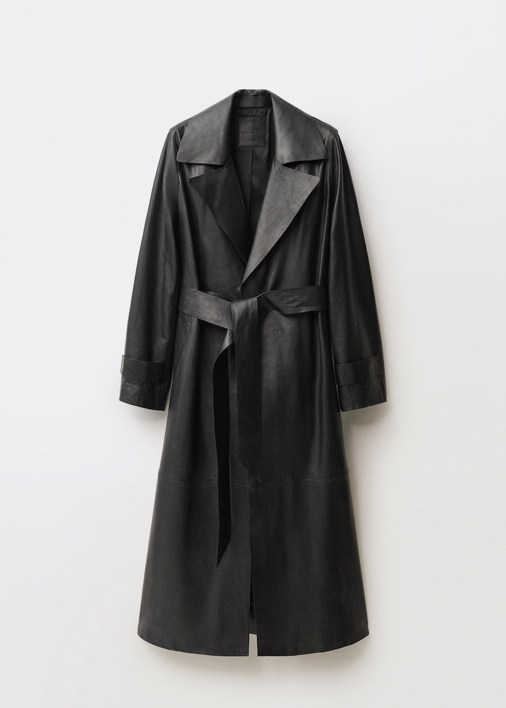 Leather trench coat with belt - Women | MANGO USA Leather trench coat with belt - Women | MANGO USA