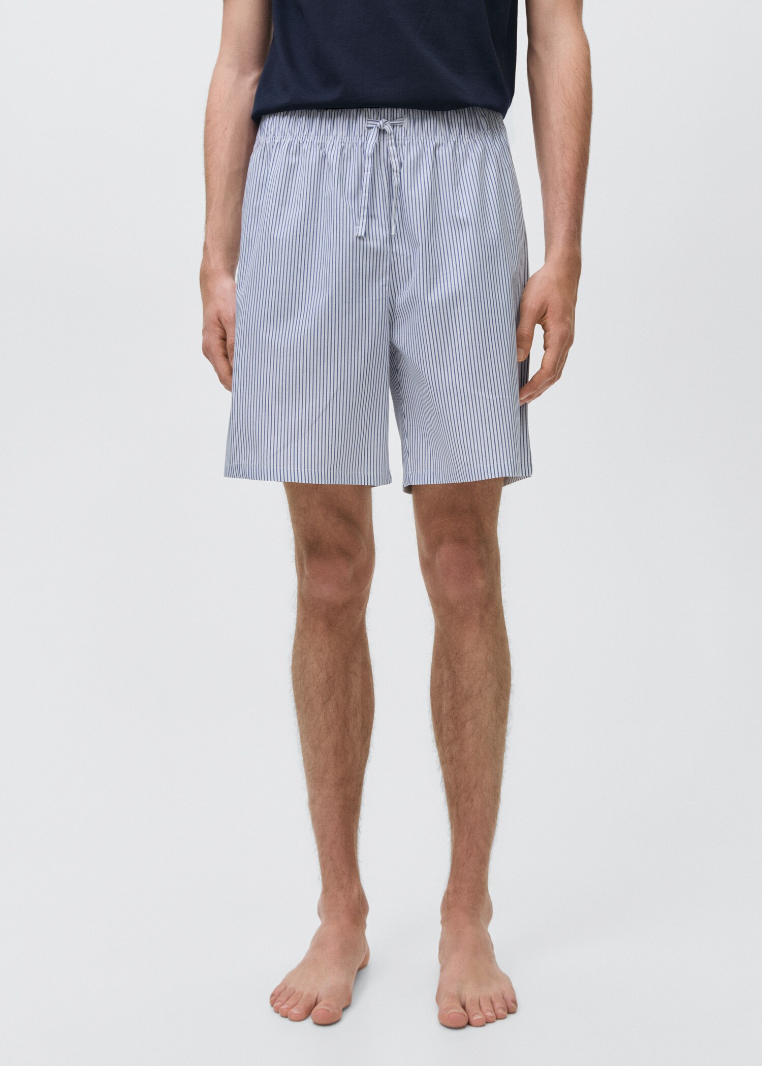 Striped cotton short pyjamas - Details of the article 6