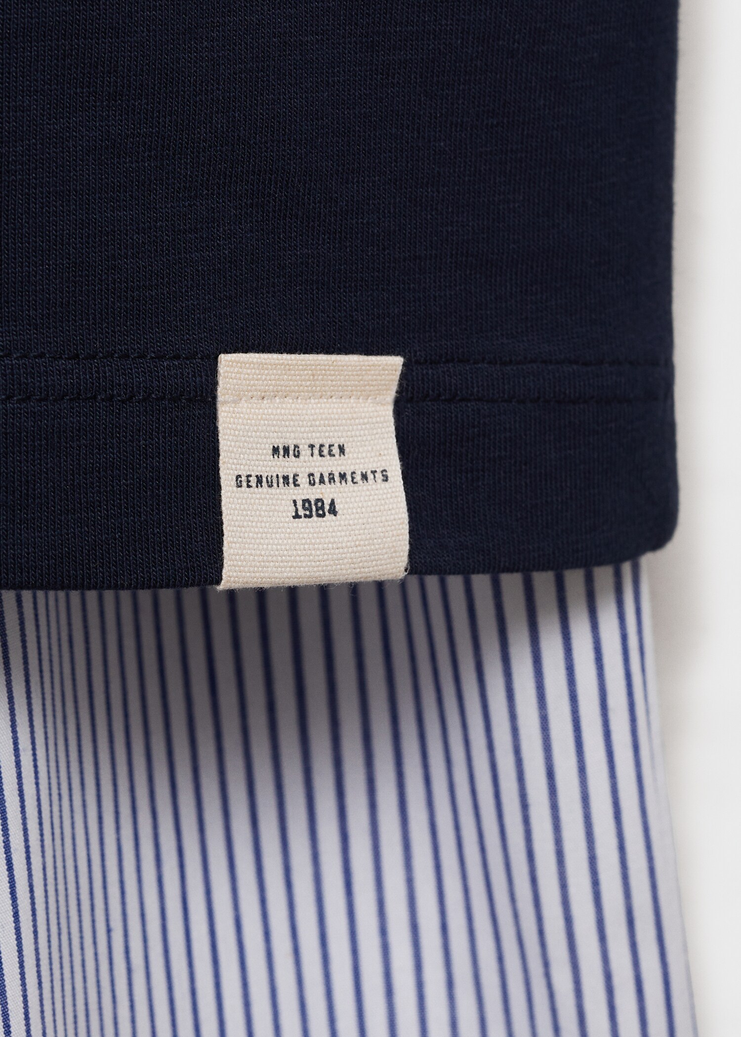 Striped cotton short pyjamas - Details of the article 8