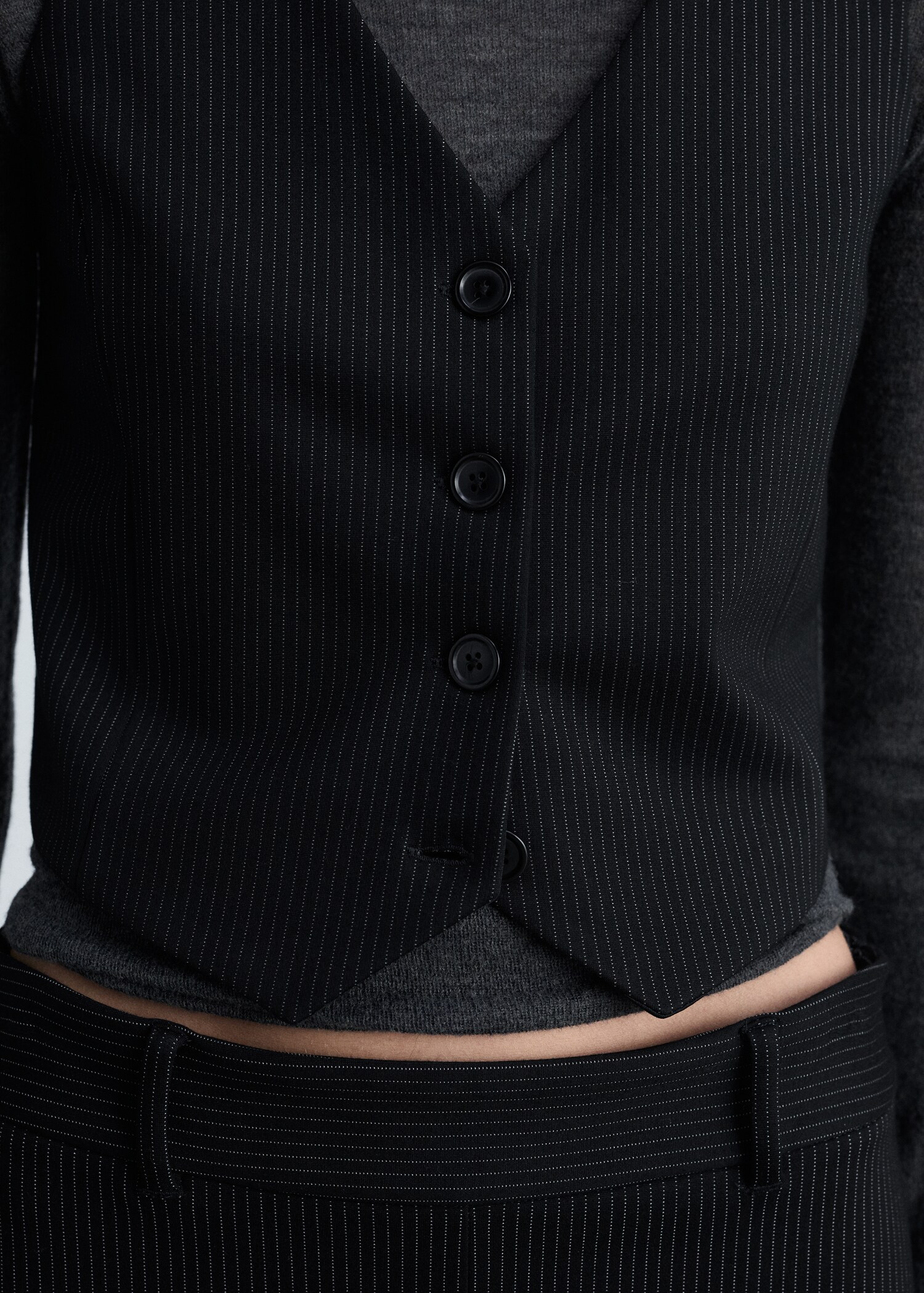 Pinstriped suit waistcoat - Details of the article 1