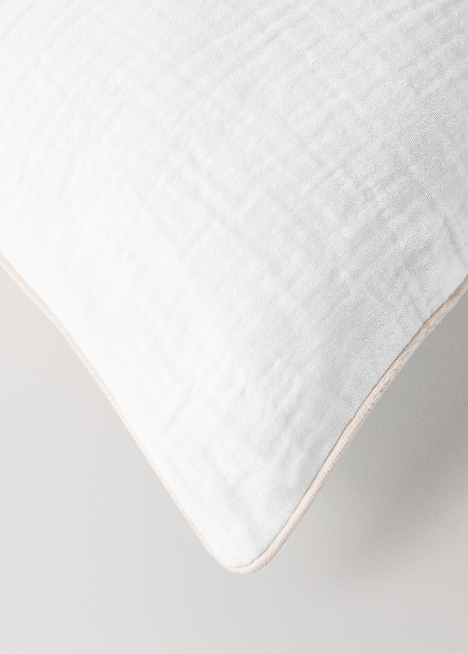 Chiffon cotton duvet cover with contrast piping for cot - Details of the article 3