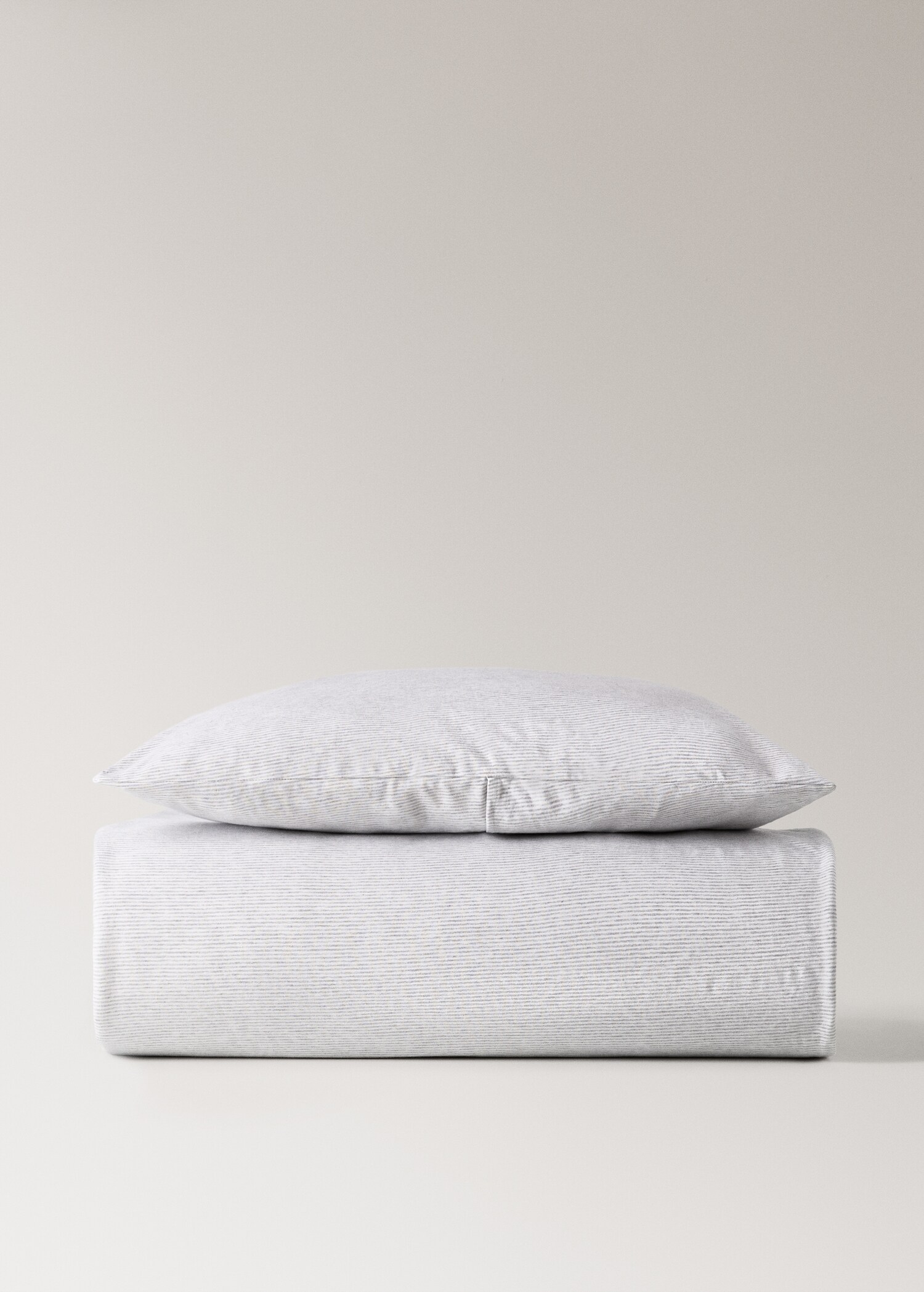 Housse de couette enfant coton à rayures lit 90 cm - Article sans modèle