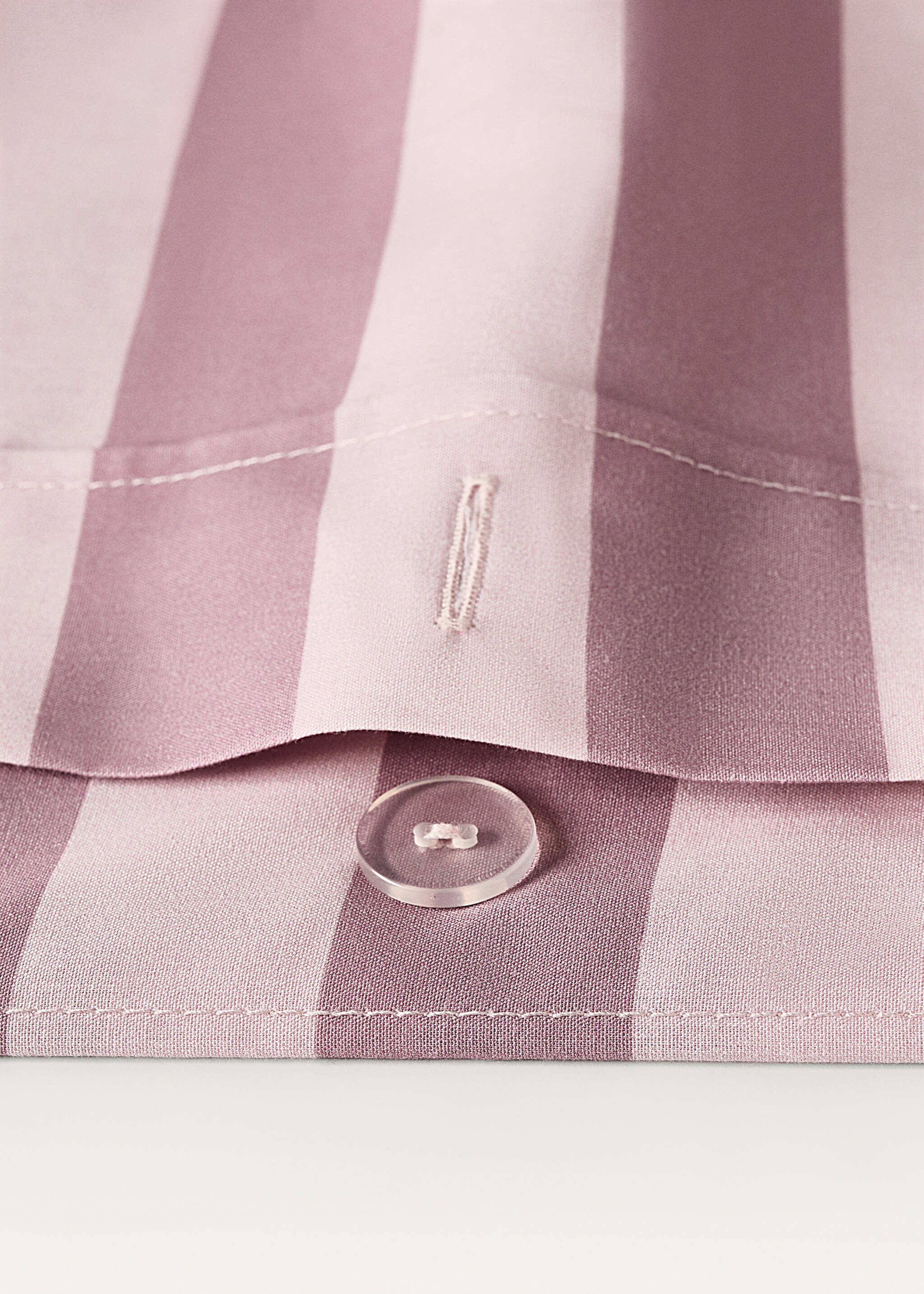 Cotton percale thick-striped children's duvet cover for 90cm bed - Details of the article 1