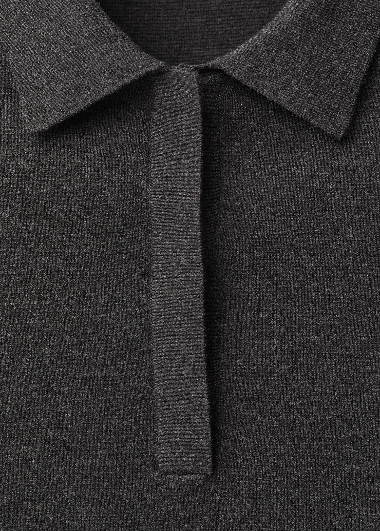 Jersey mezcla lana cuello polo - Detalle del artículo 8