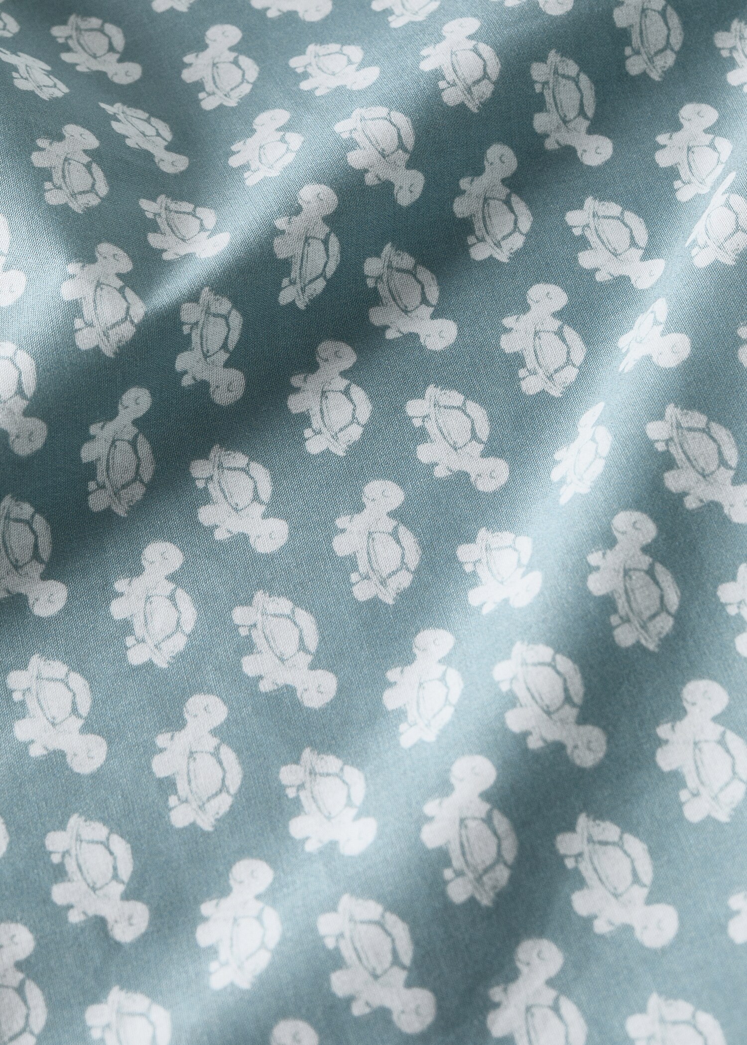 Cotton percale reversible duvet cover for crib - Details of the article 2