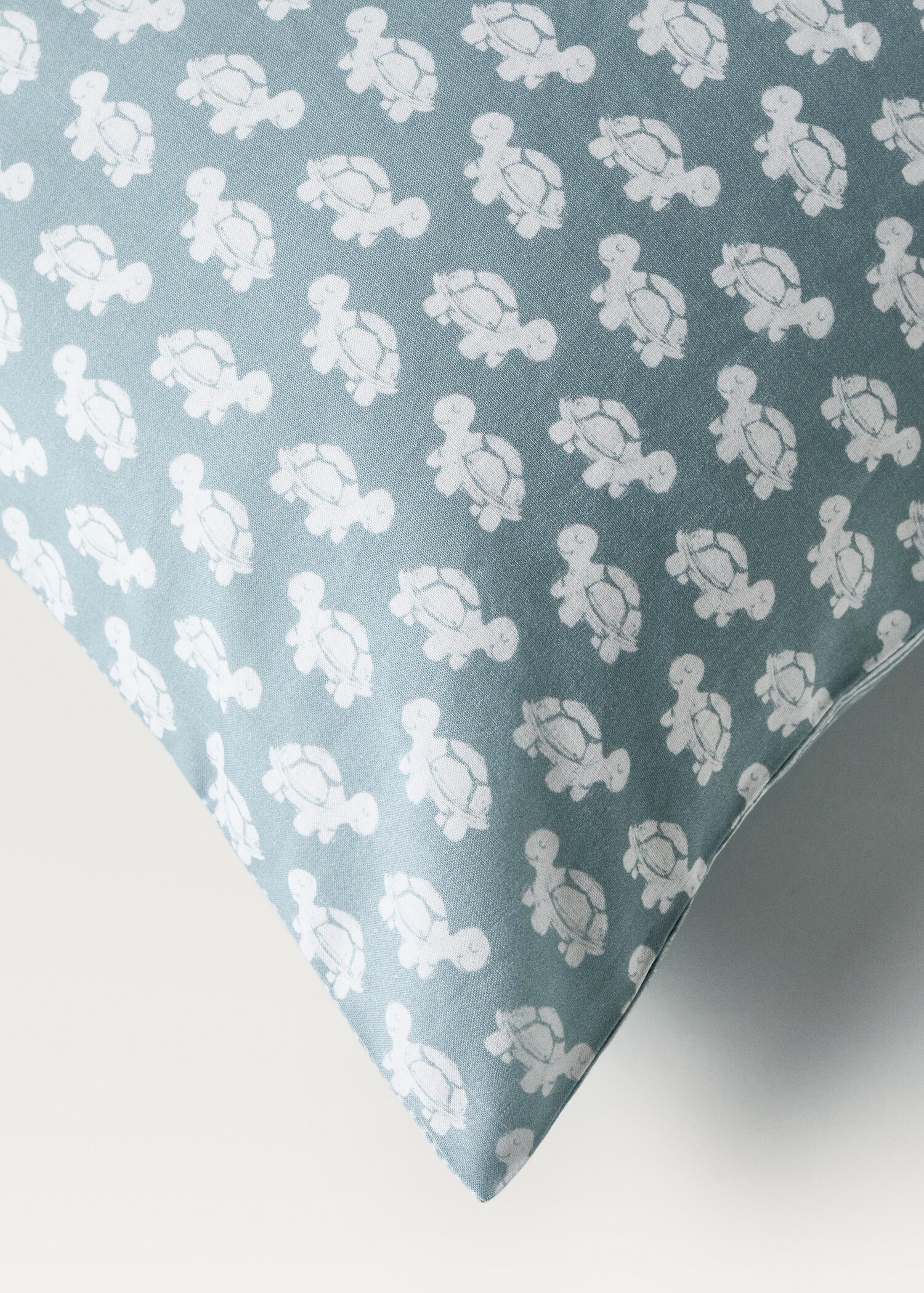 Cotton percale reversible duvet cover for crib - Details of the article 4