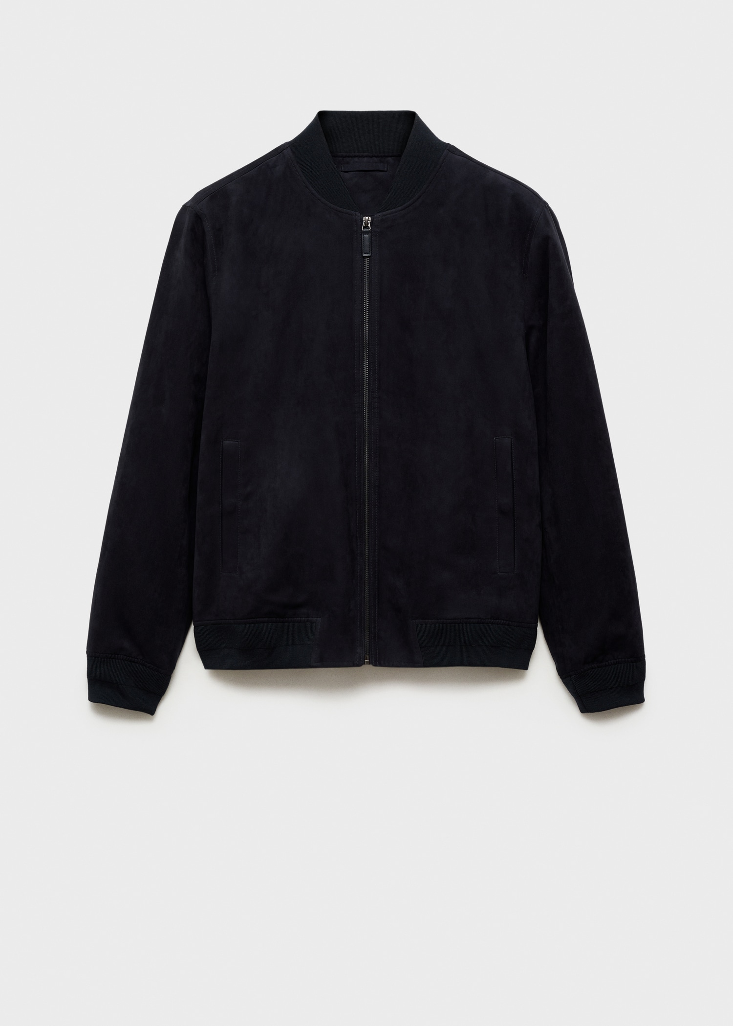 Suede-effect bomber jacket - Article without model