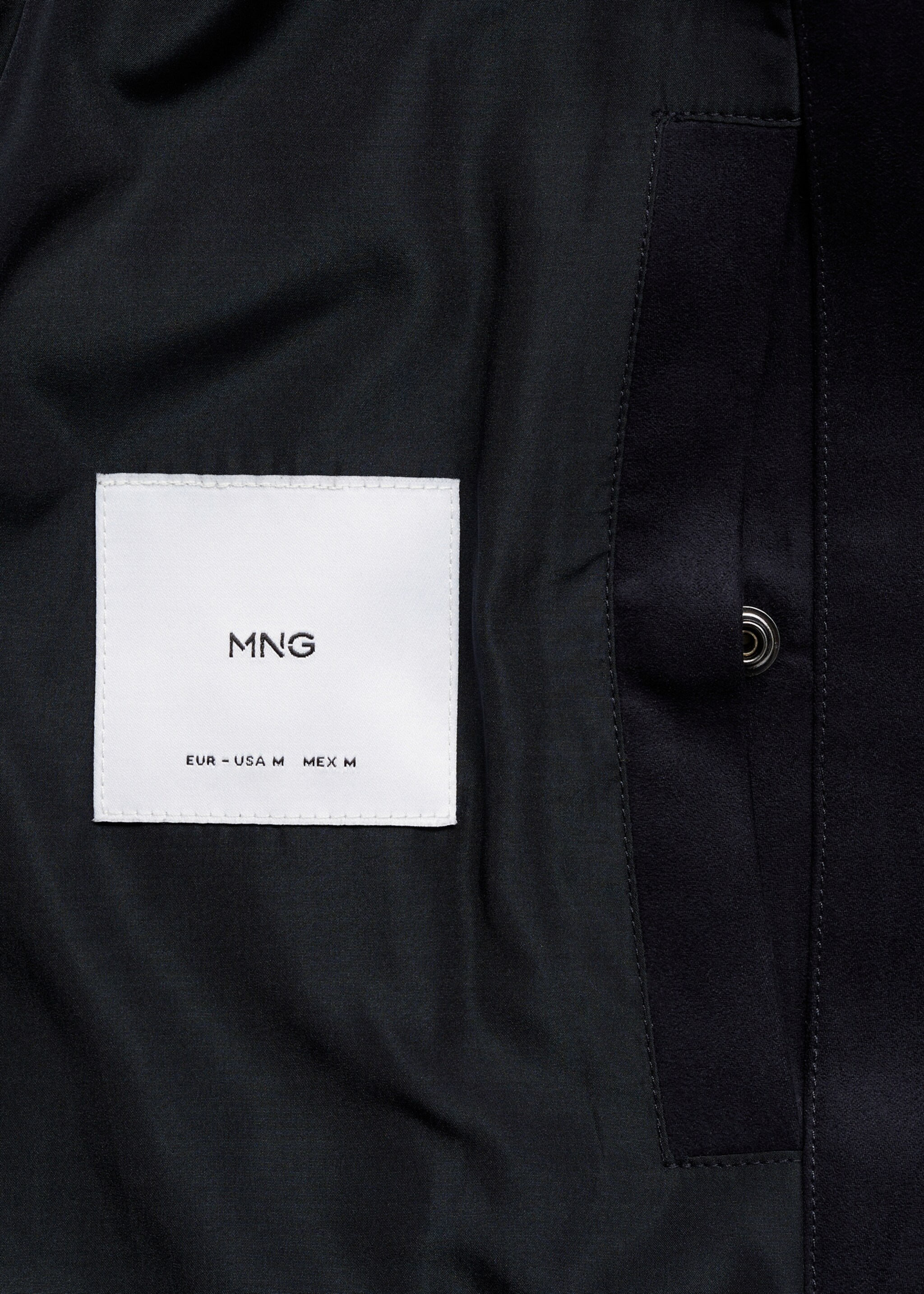 Suede-effect bomber jacket - Details of the article 0