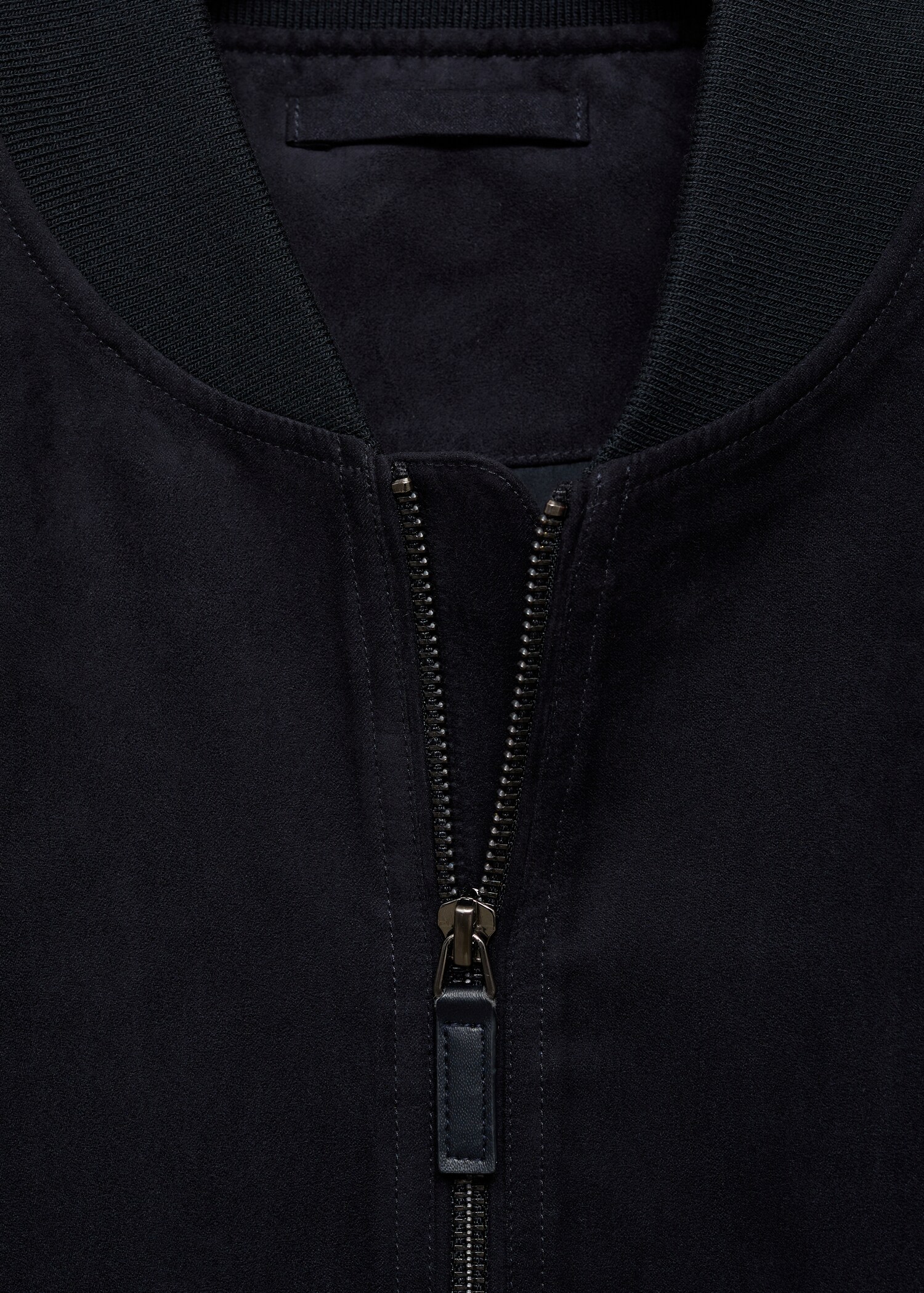 Suede-effect bomber jacket - Details of the article 8