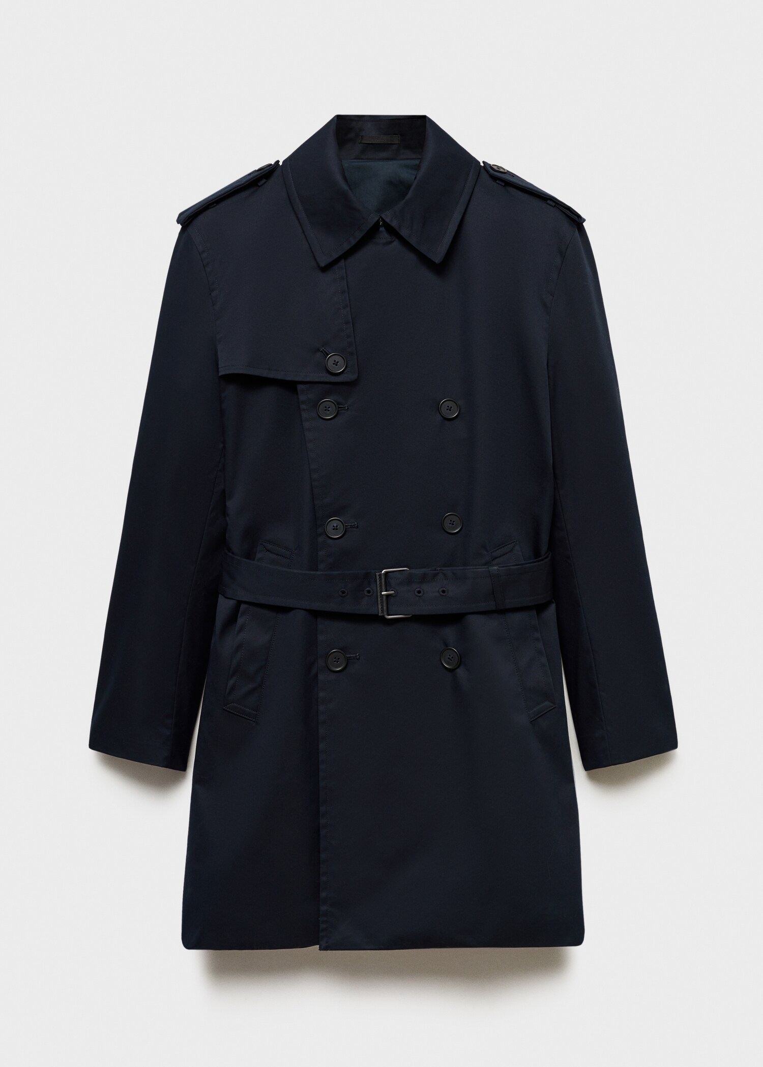 Water-repellent belted trench coat - Article without model