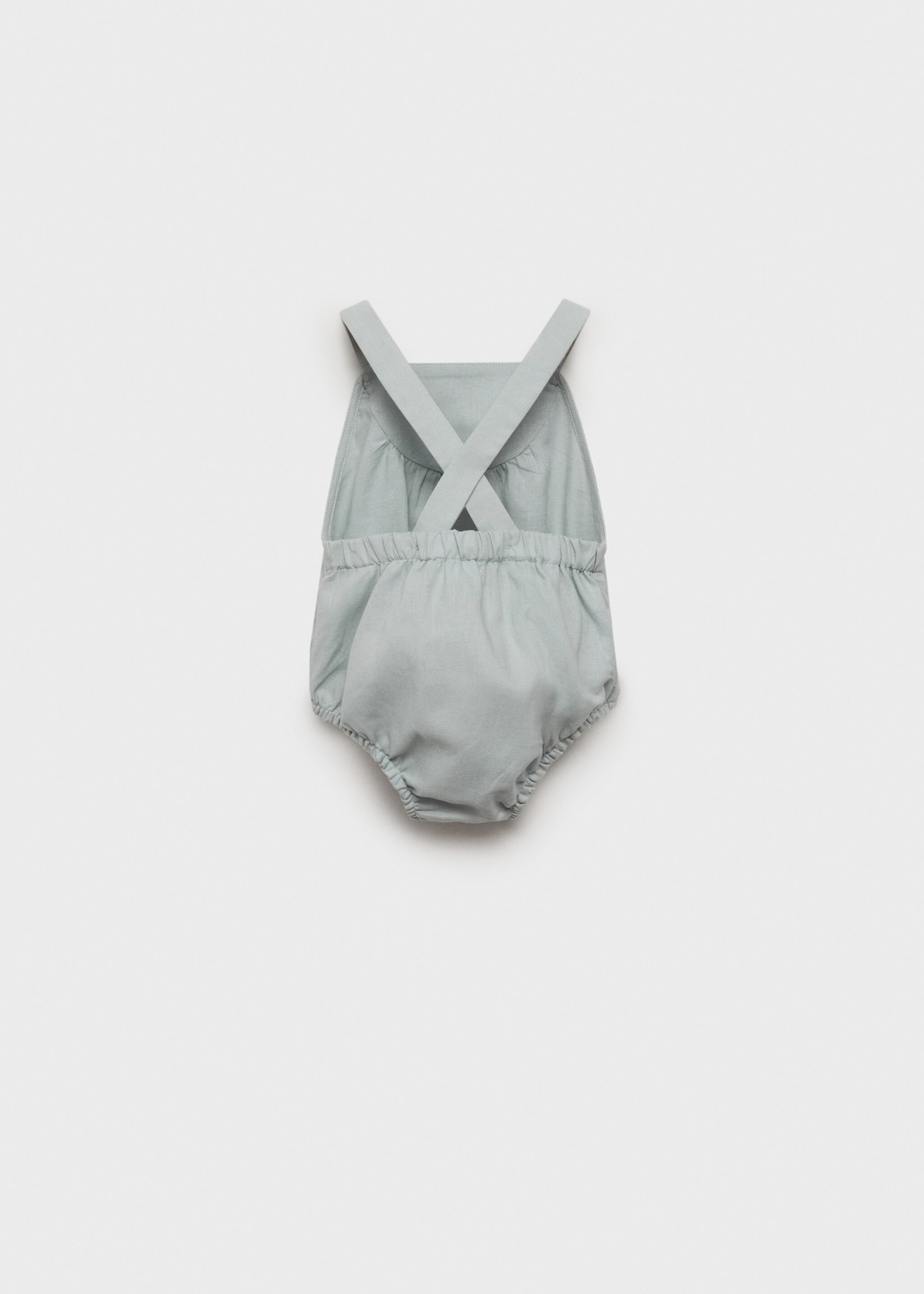 Linen romper - Reverse of the article