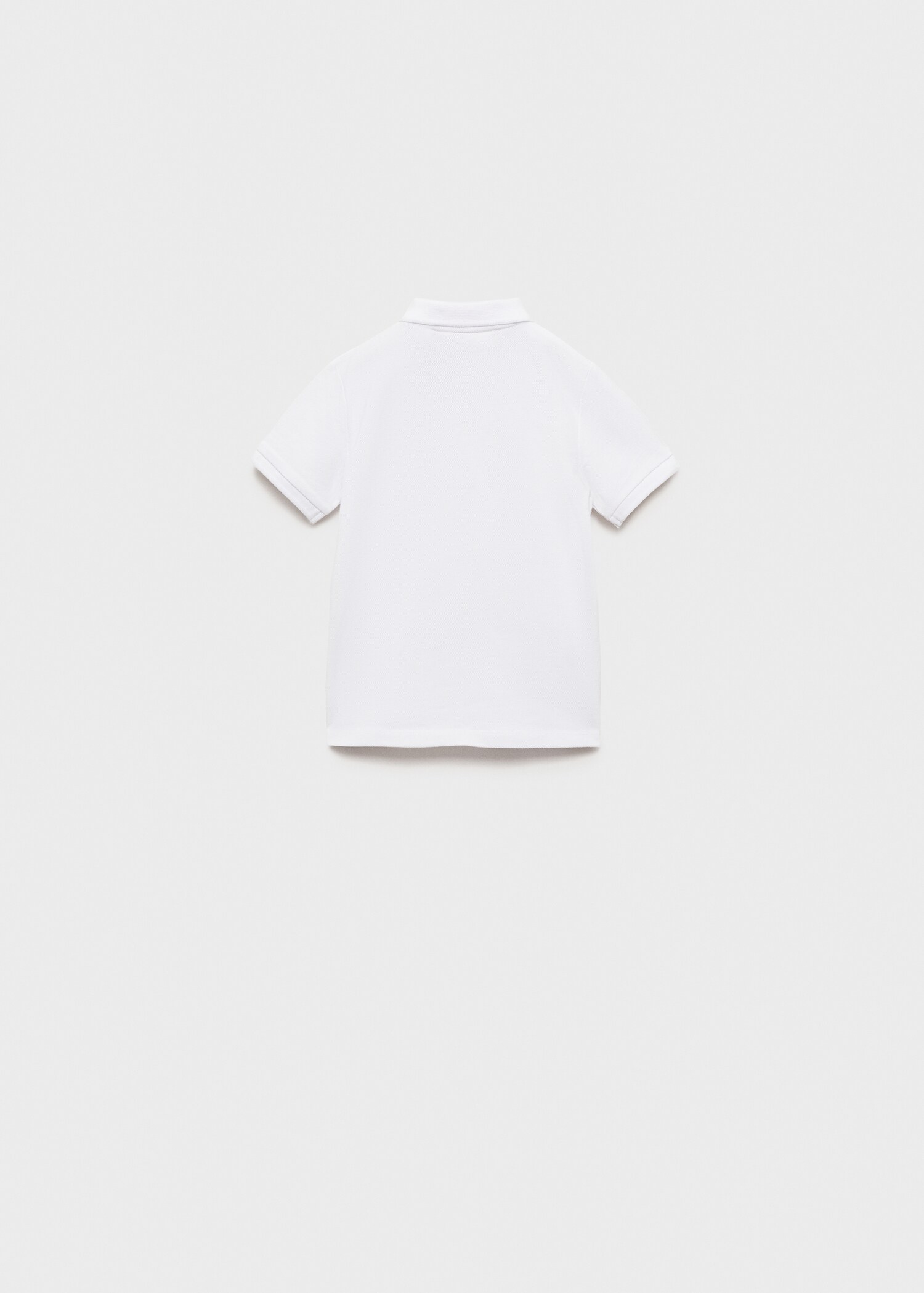 Short-sleeve knitted polo shirt - Reverse of the article