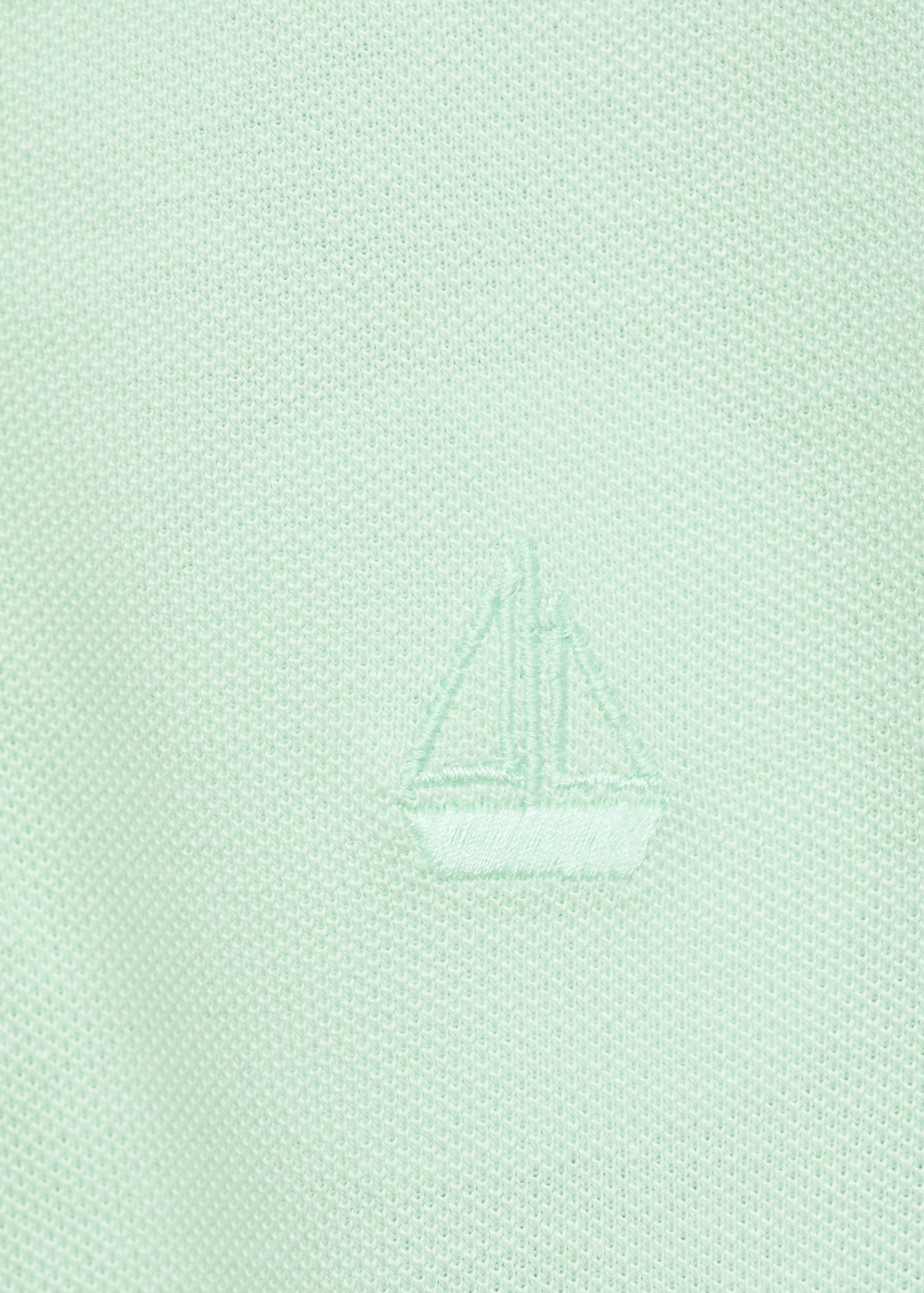 Short-sleeve knitted polo shirt - Details of the article 8