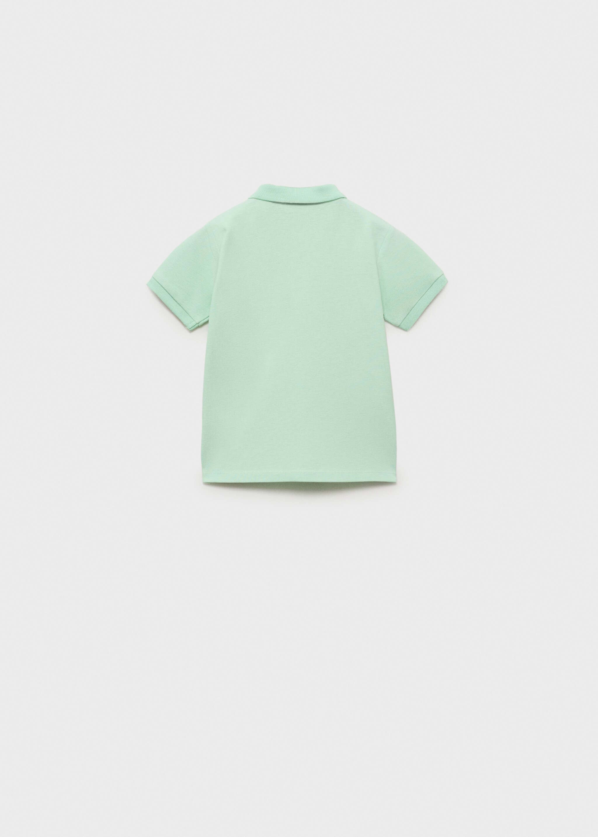 Short-sleeve knitted polo shirt - Reverse of the article