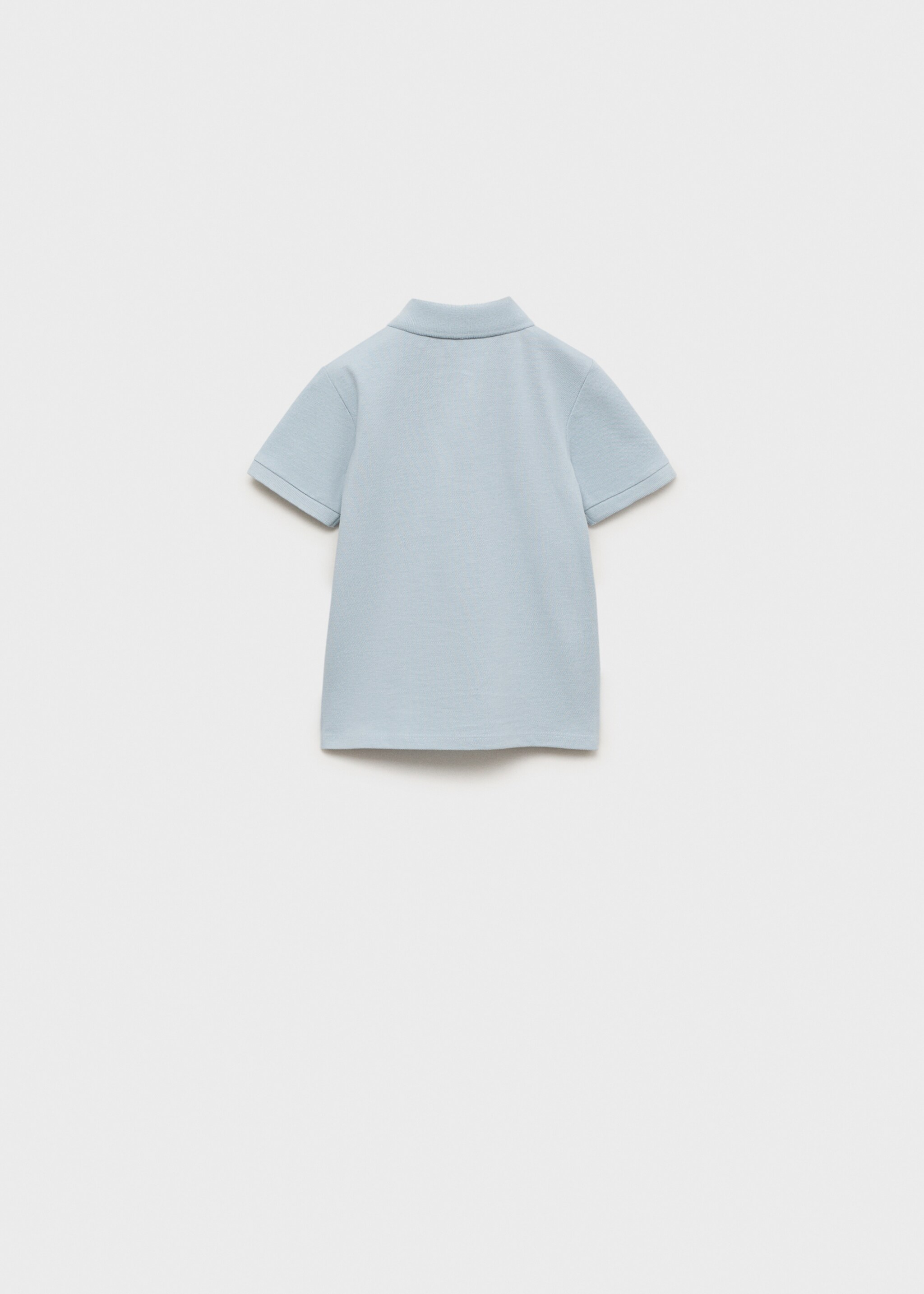 Short-sleeve knitted polo shirt - Reverse of the article