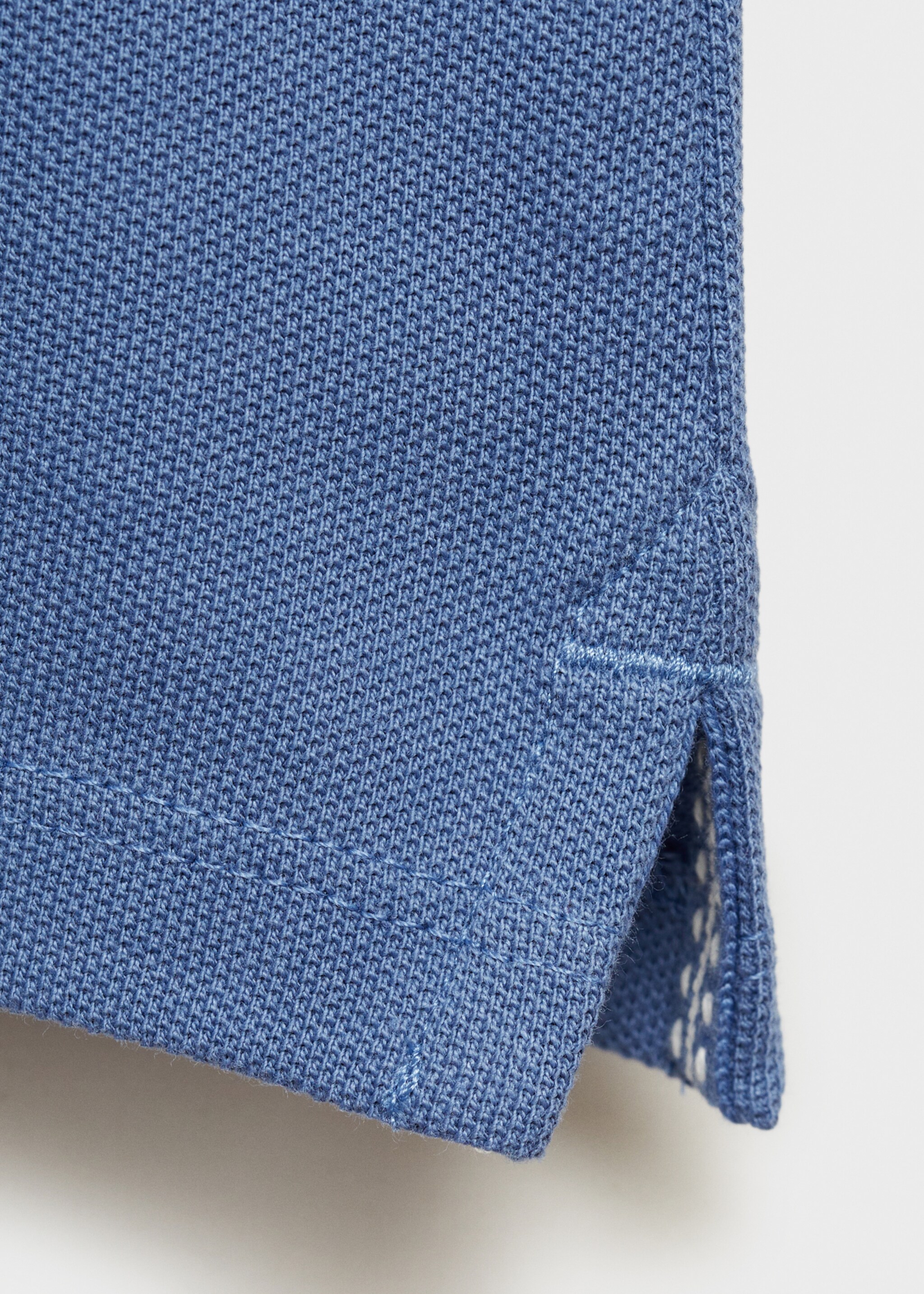 Short-sleeve knitted polo shirt - Details of the article 0