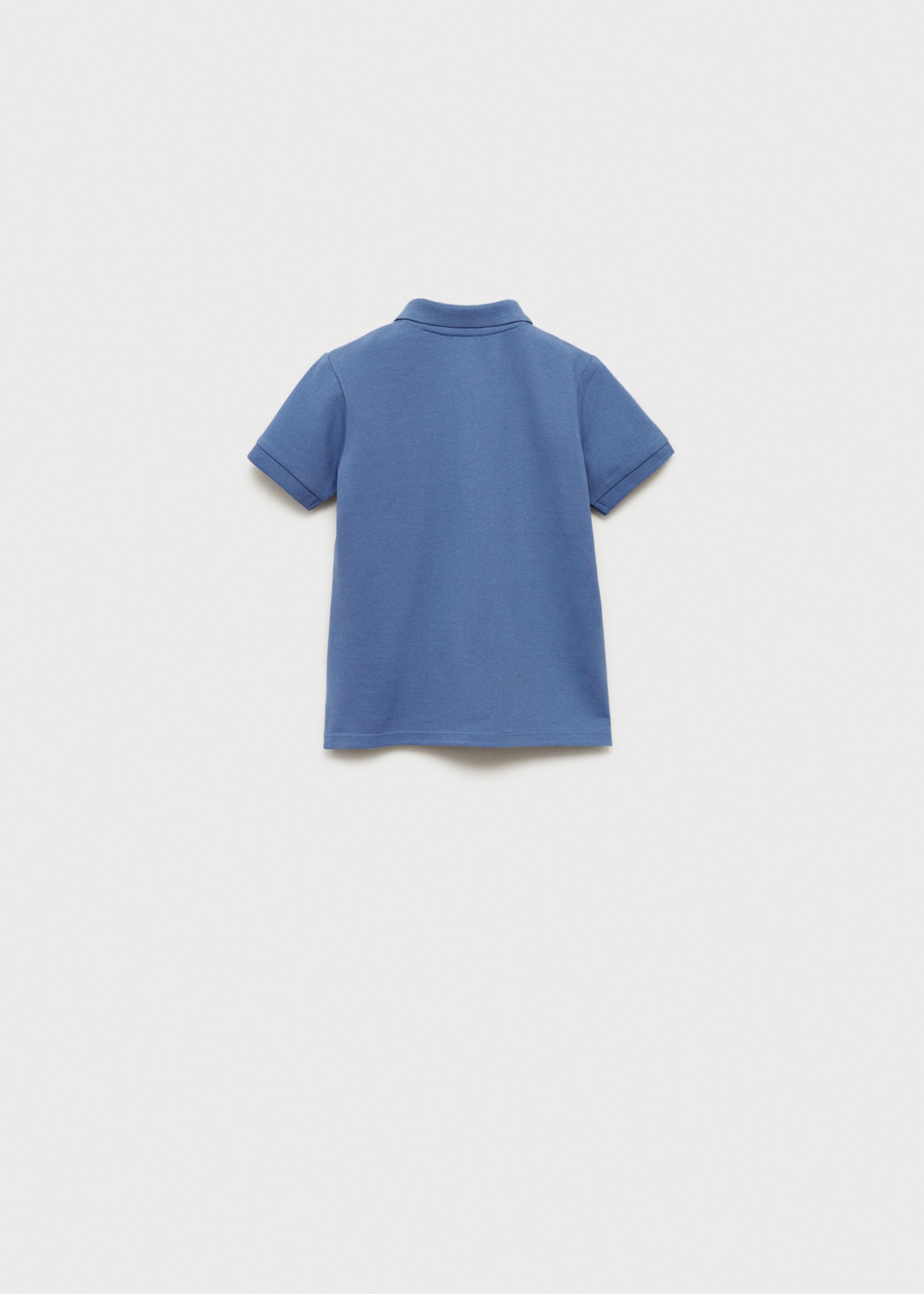 Short-sleeve knitted polo shirt - Reverse of the article