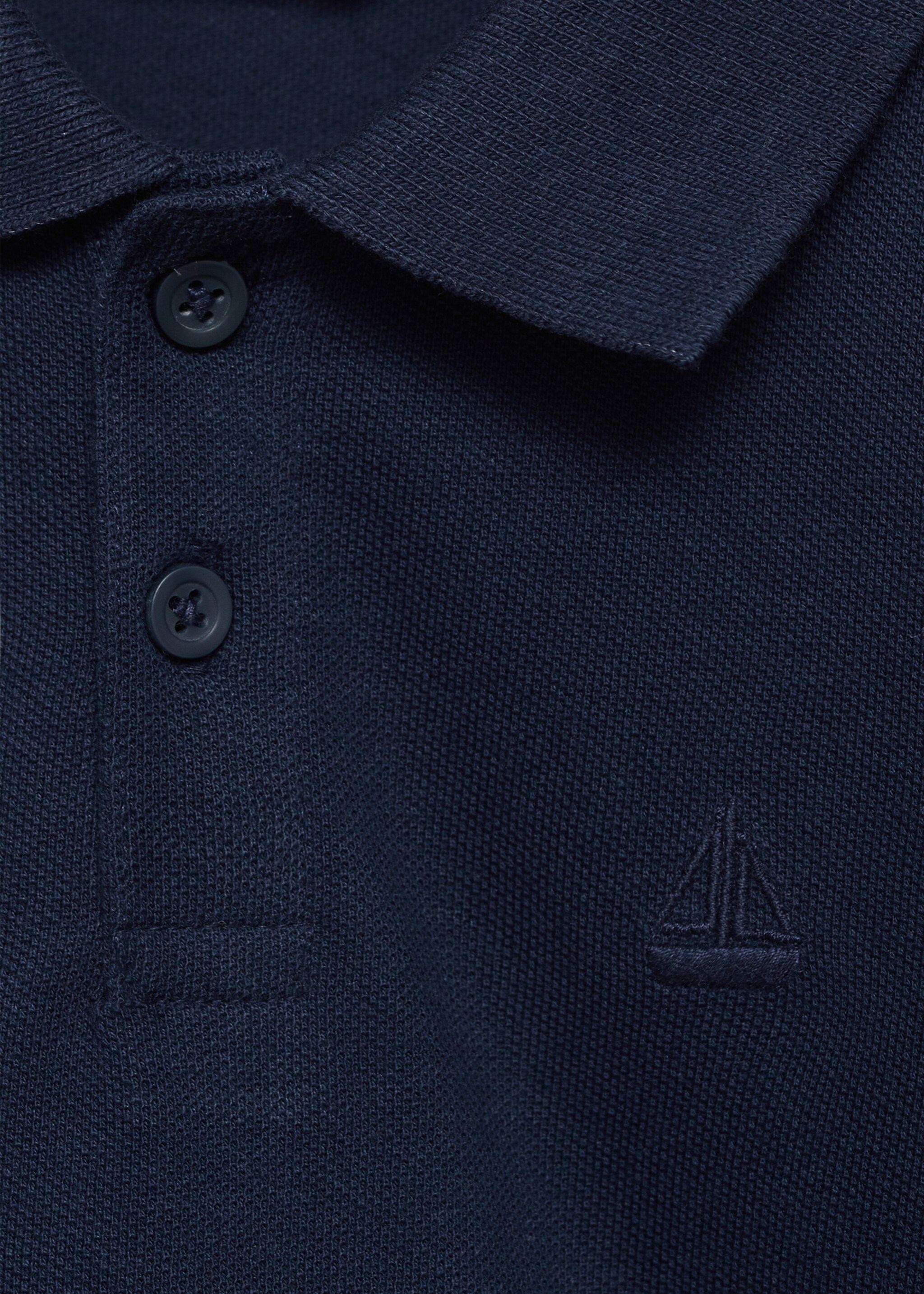 Short-sleeve knitted polo shirt - Details of the article 8