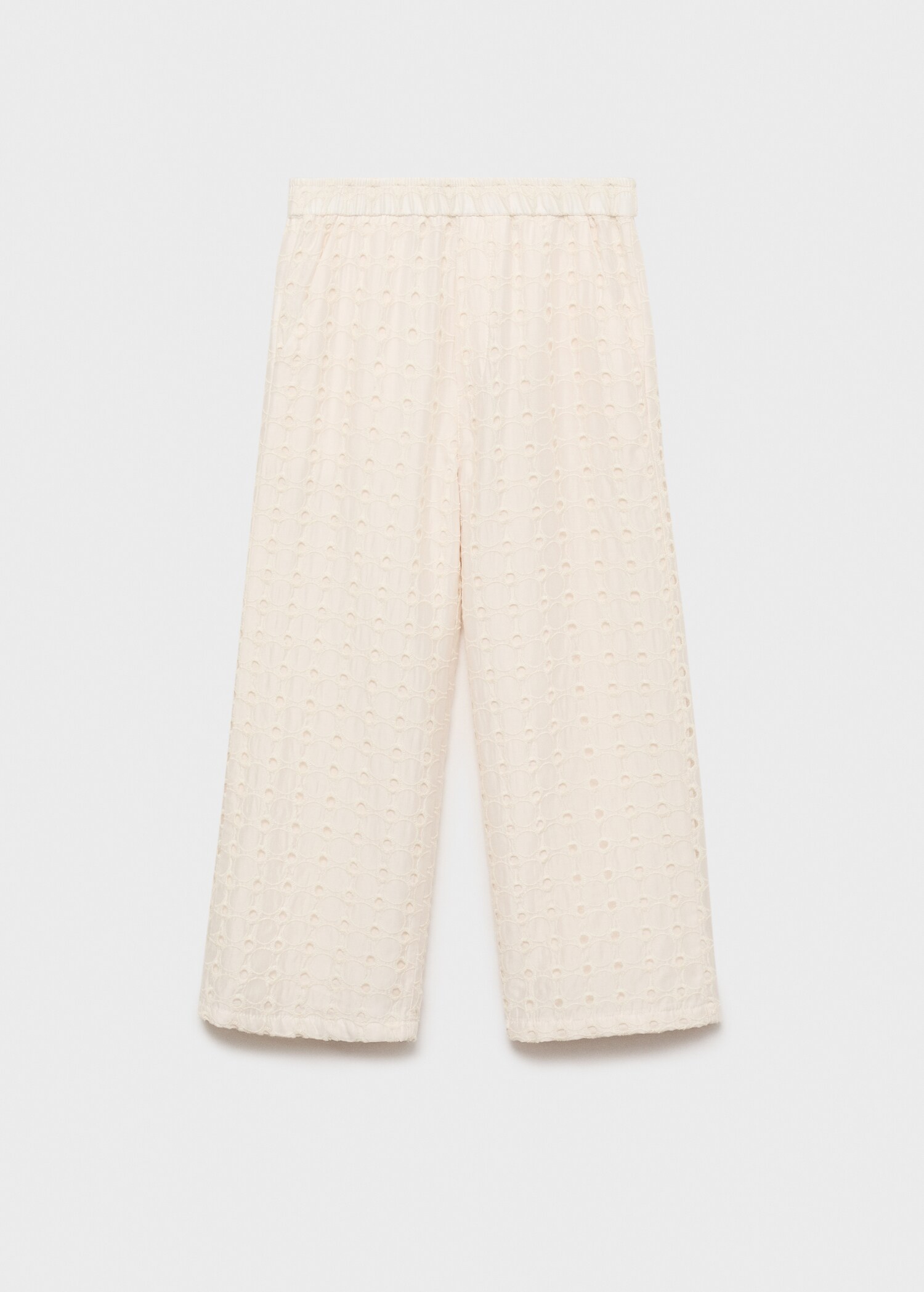 Swiss embroidered culotte trousers - Article without model