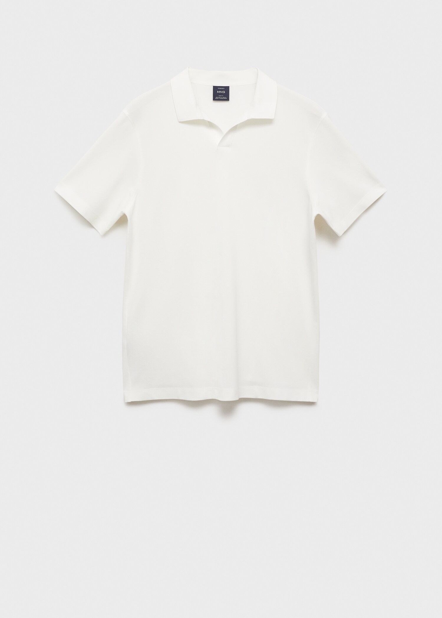 Slim-fit cotton-piqué polo shirt - Article without model