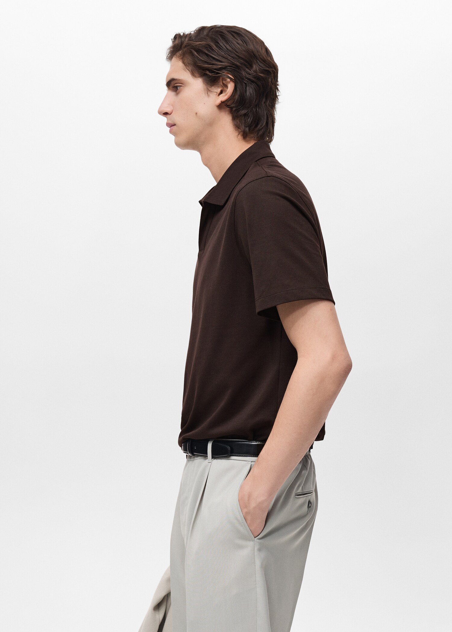 Polo slim-fit piqué de coton - Détail de l'article 2