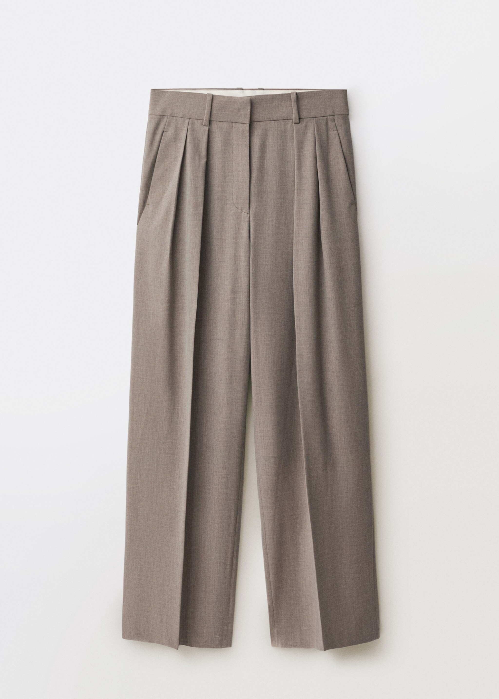 Wide-leg wool-blend suit trousers - Article without model
