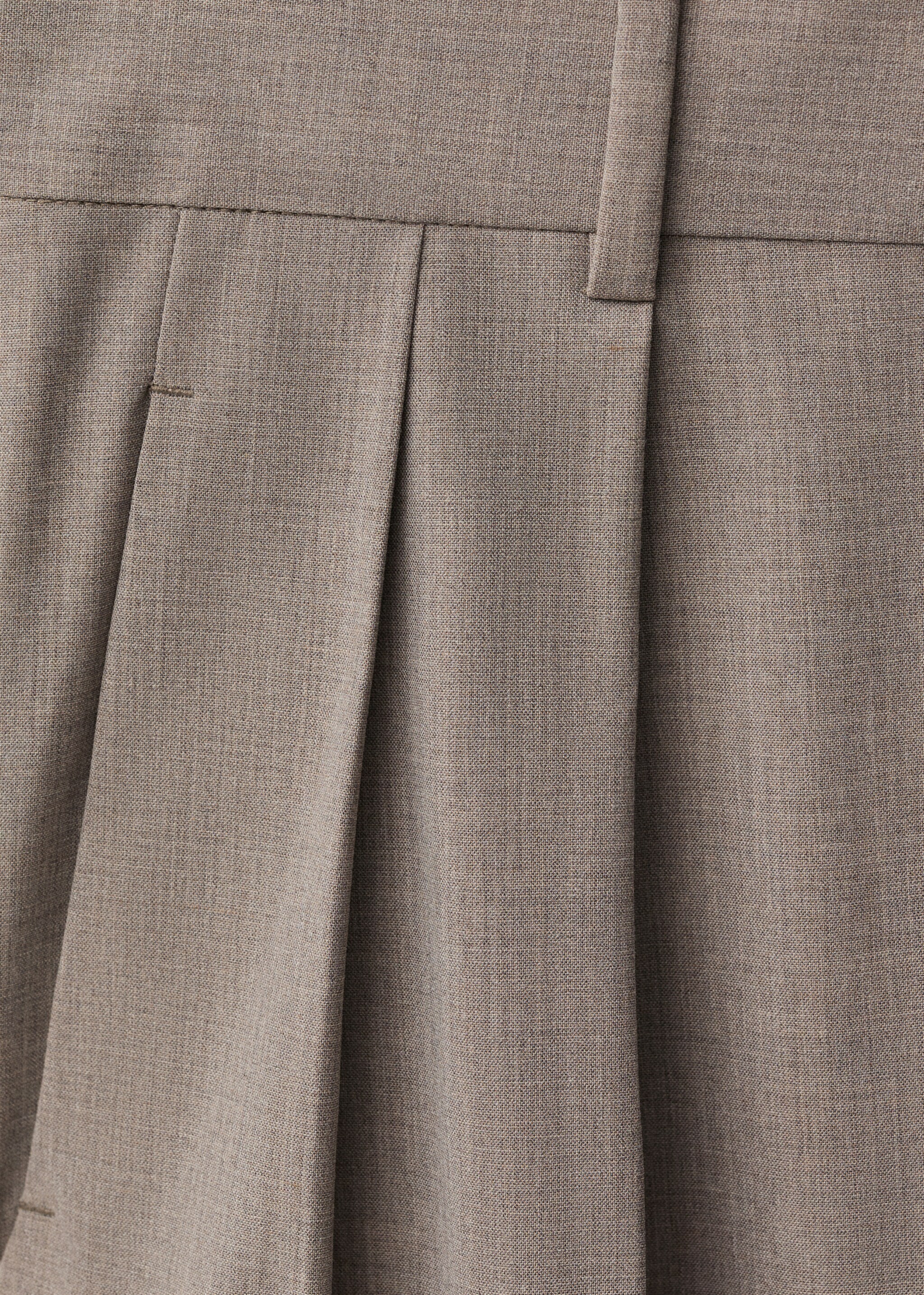 Wide-leg wool-blend suit trousers - Details of the article 8