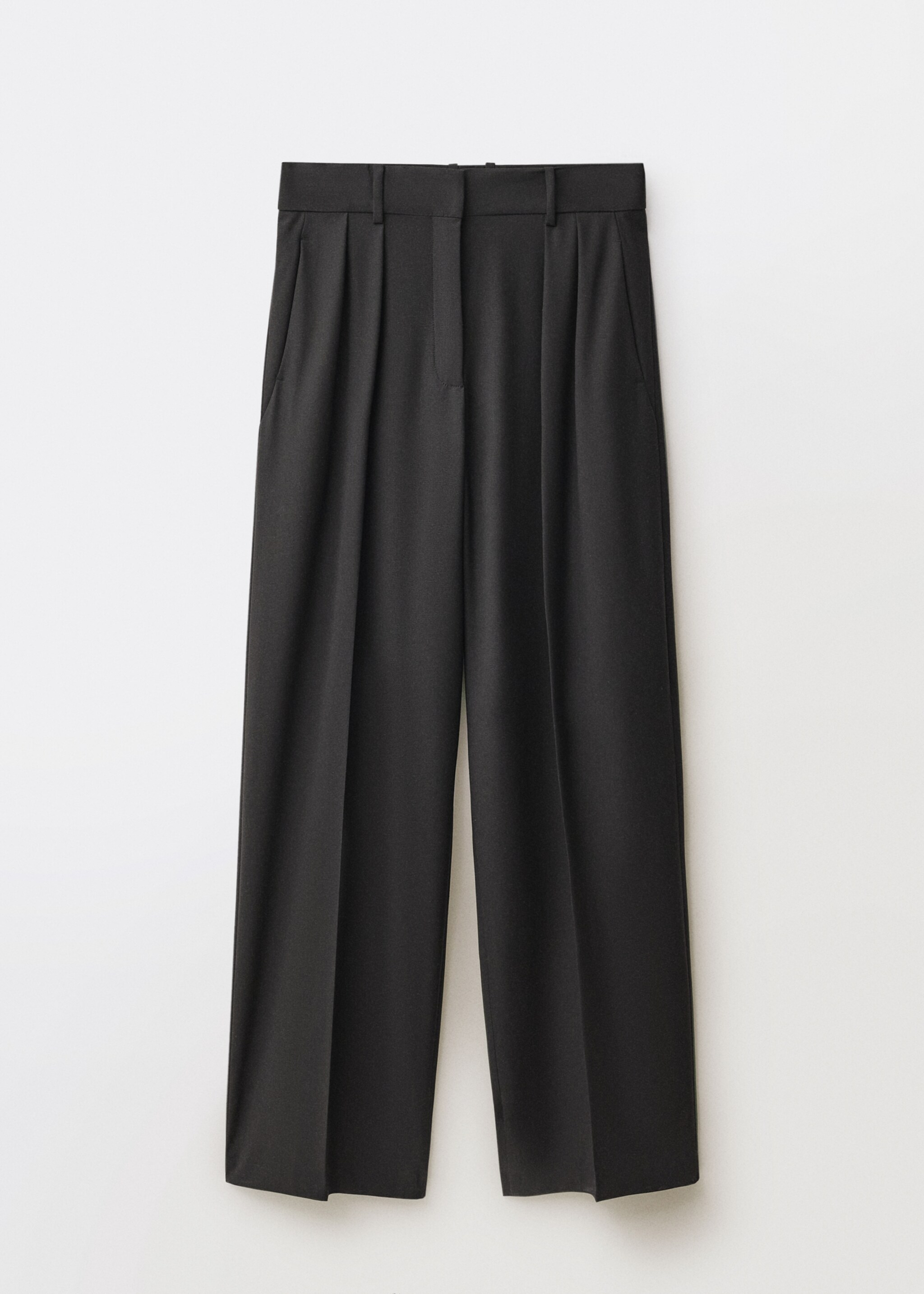 Wide-leg wool-blend suit trousers - Article without model