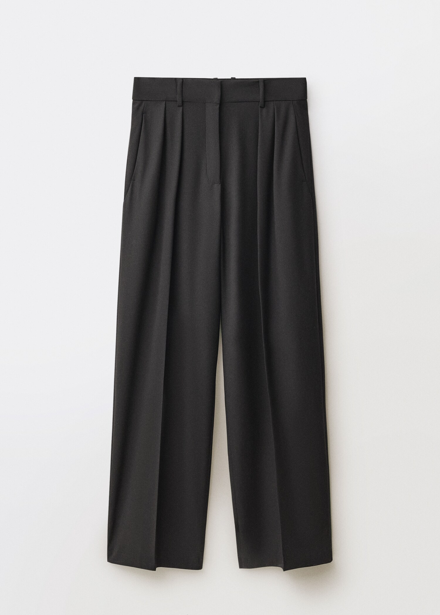 Wide-leg wool-blend suit trousers - Article without model