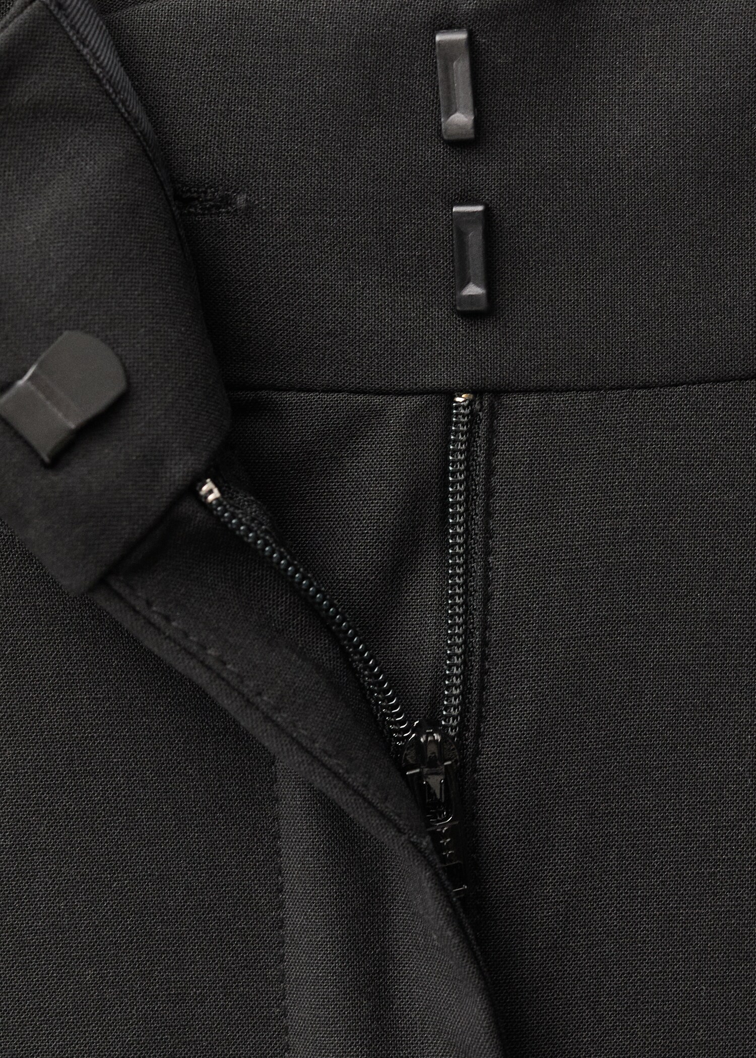 Wide-leg wool-blend suit trousers - Details of the article 0