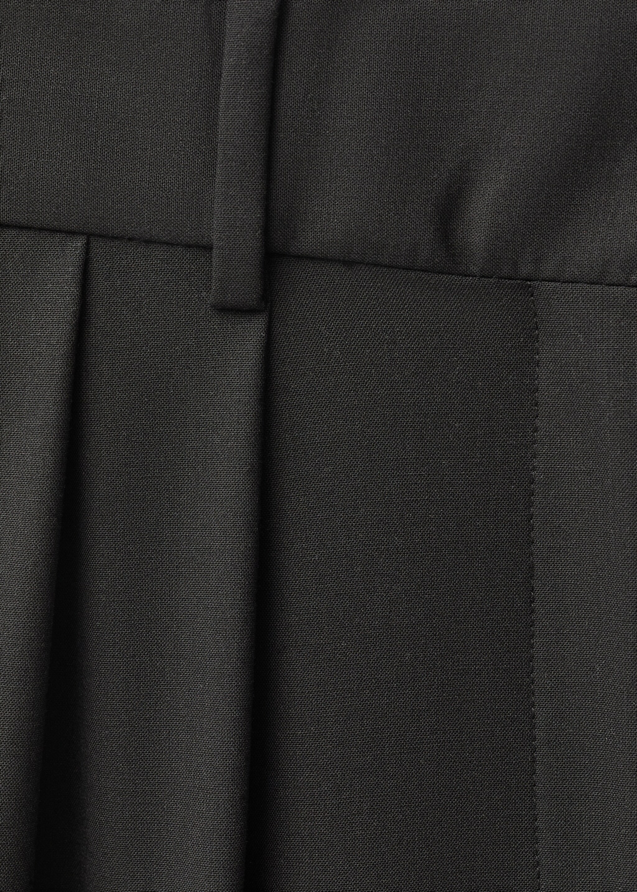 Wide-leg wool-blend suit trousers - Details of the article 8
