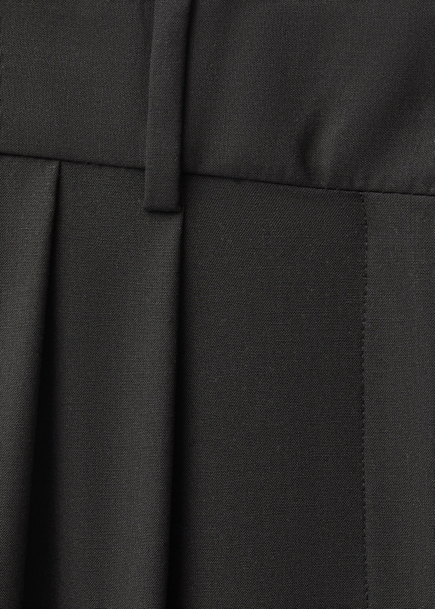 Wide-leg wool-blend suit trousers - Details of the article 8
