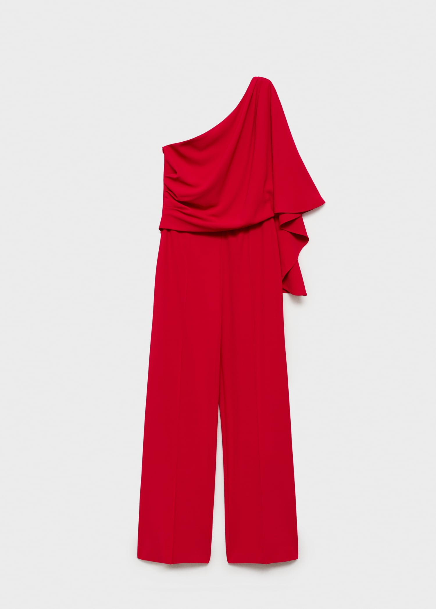 Asymmetrical flared-sleeve jumpsuit Women MANGO Japan