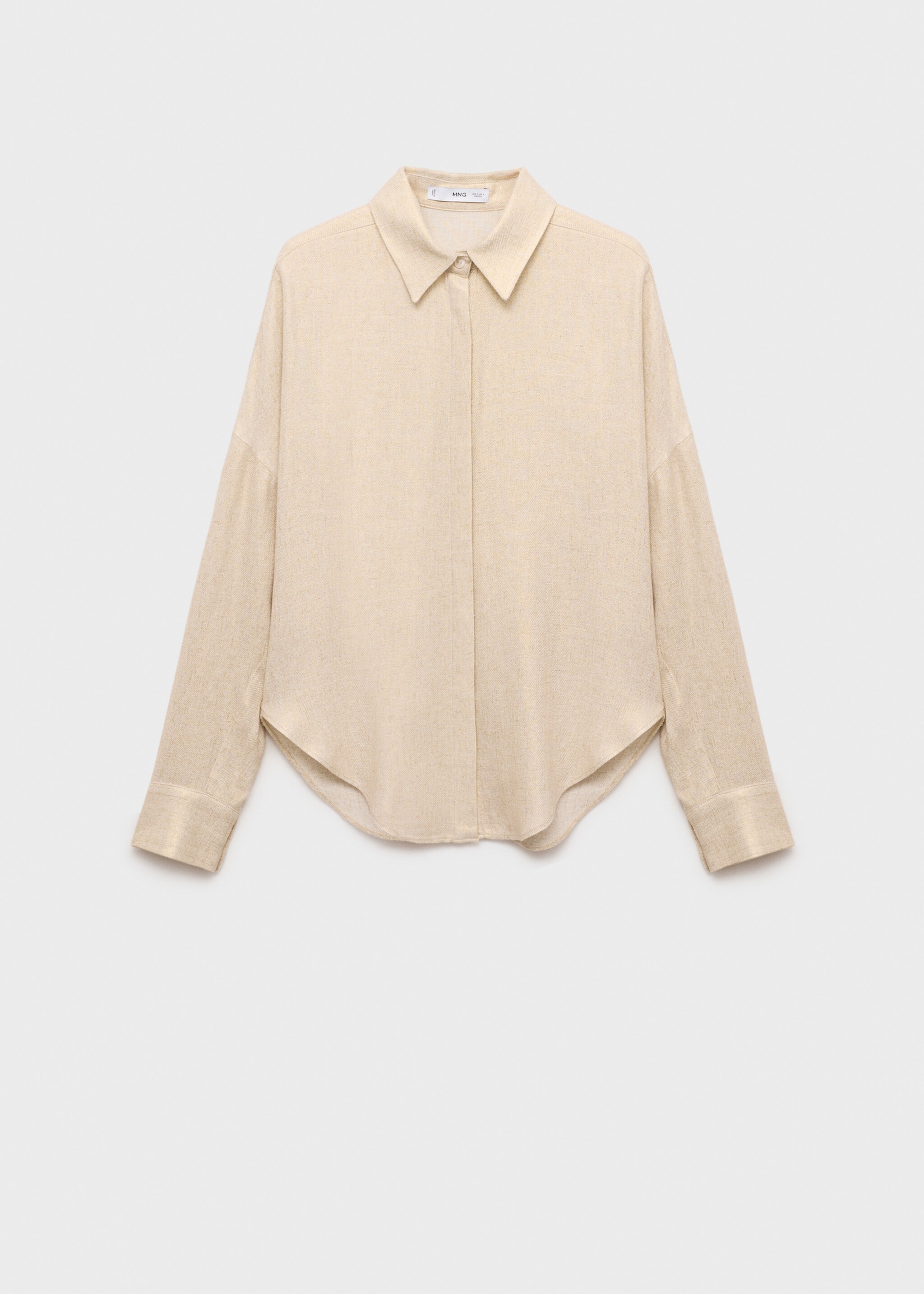 Regular linen-blend shirt - Article without model