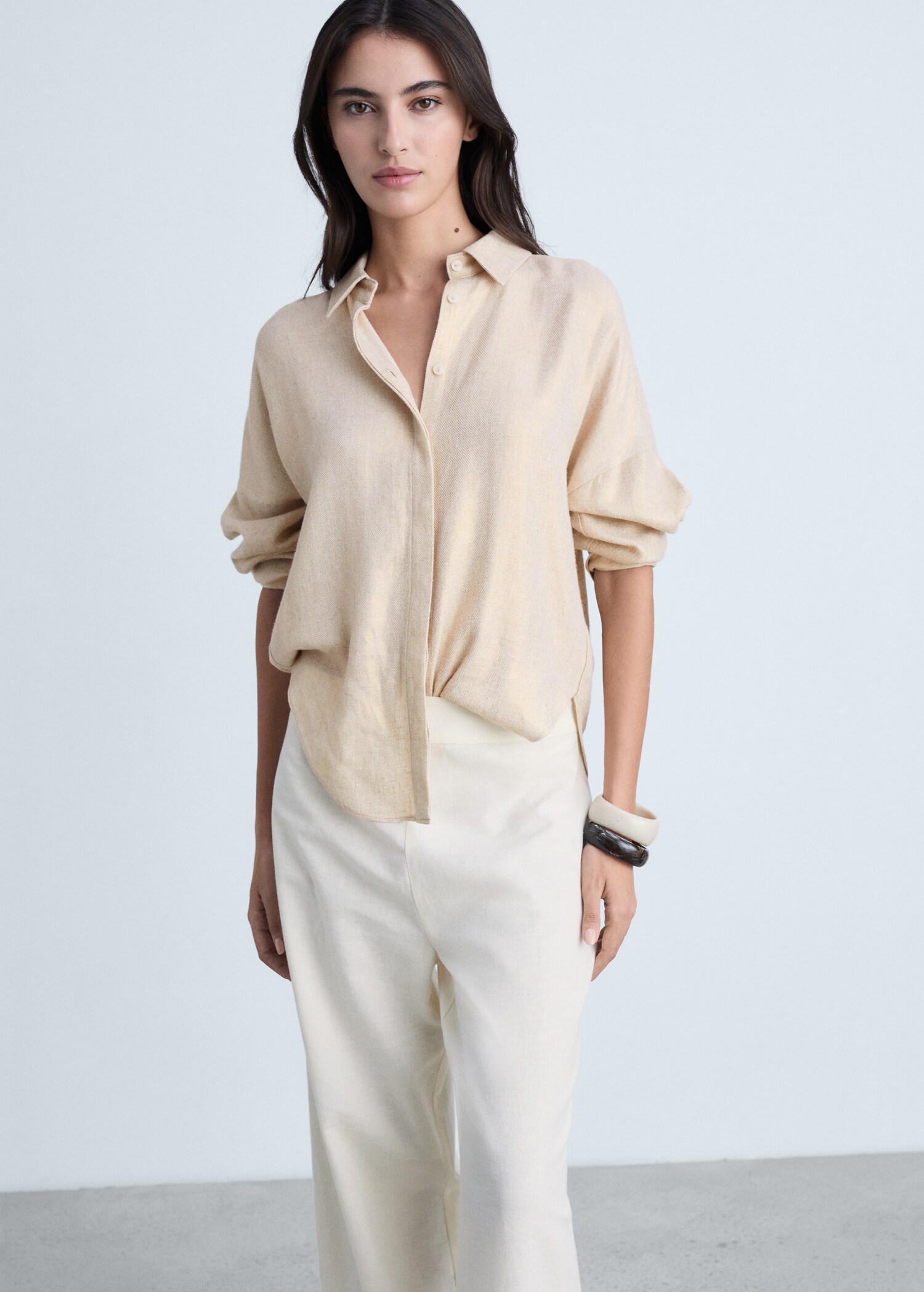 Chemise regular-fit lin mélangé - Détail de l'article 2