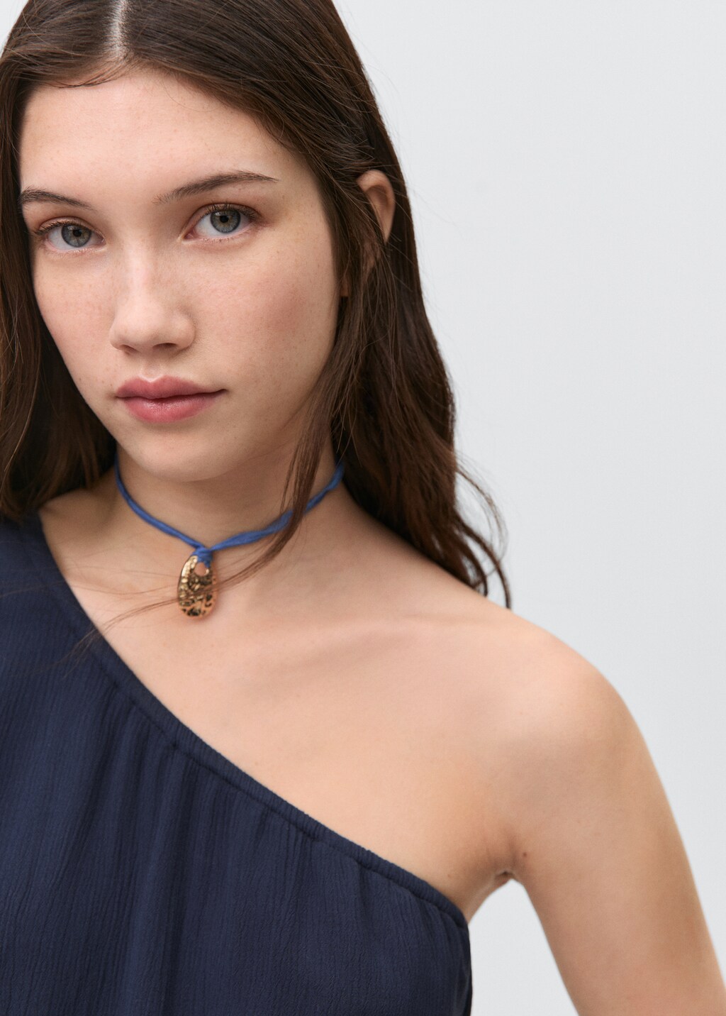 Asymmetrical pleated dress