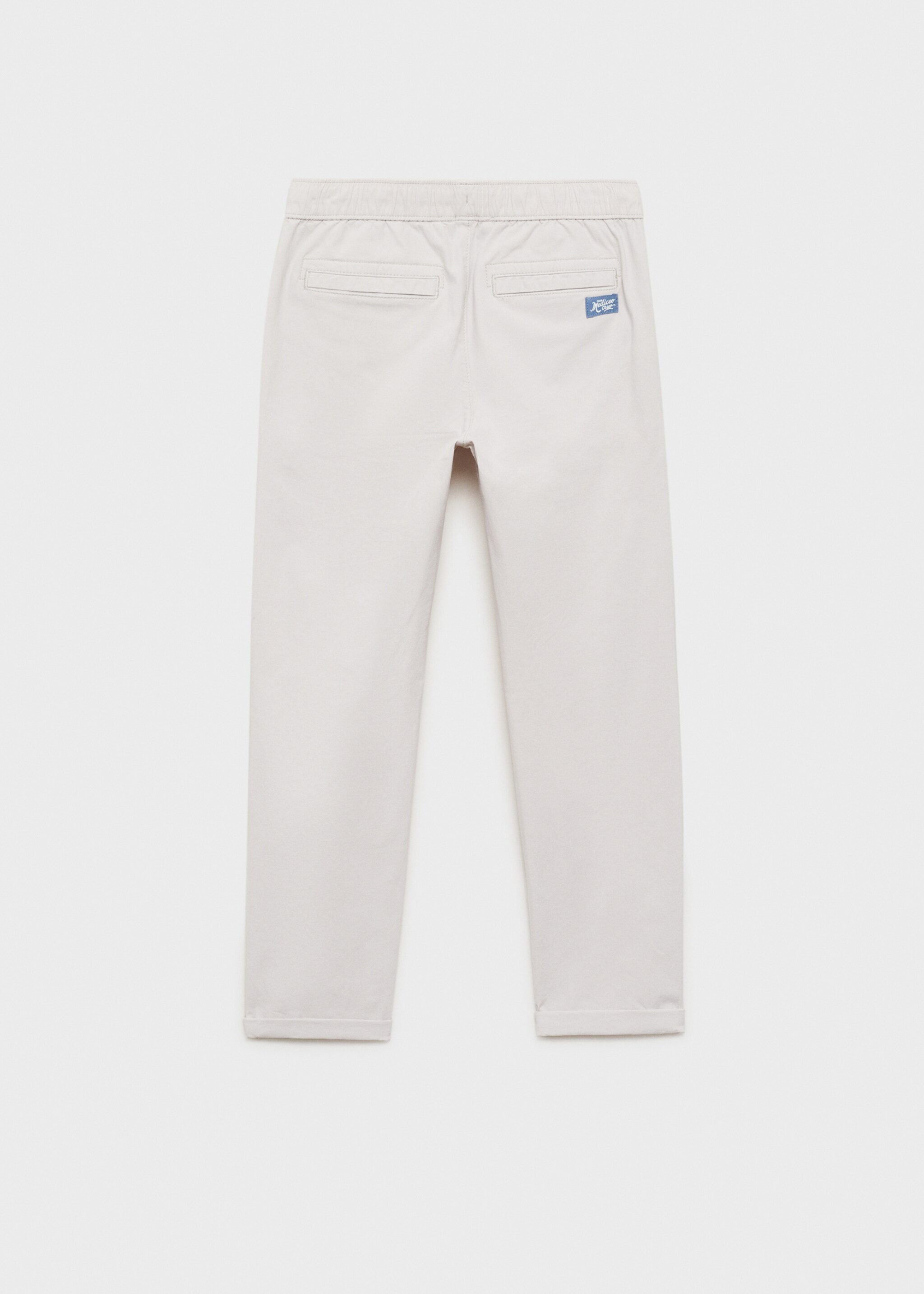Slim-fit cotton trousers - Reverse of the article