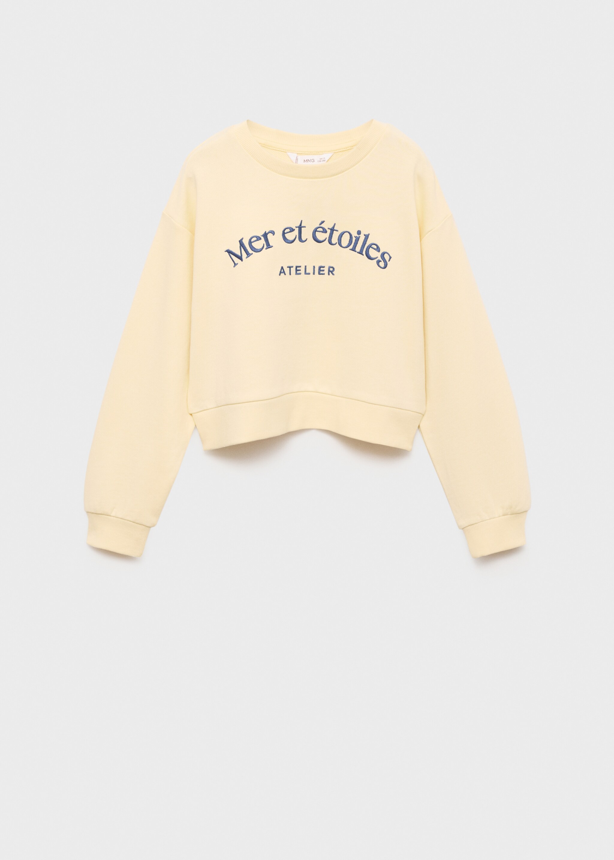 Message cotton sweatshirt - Article without model