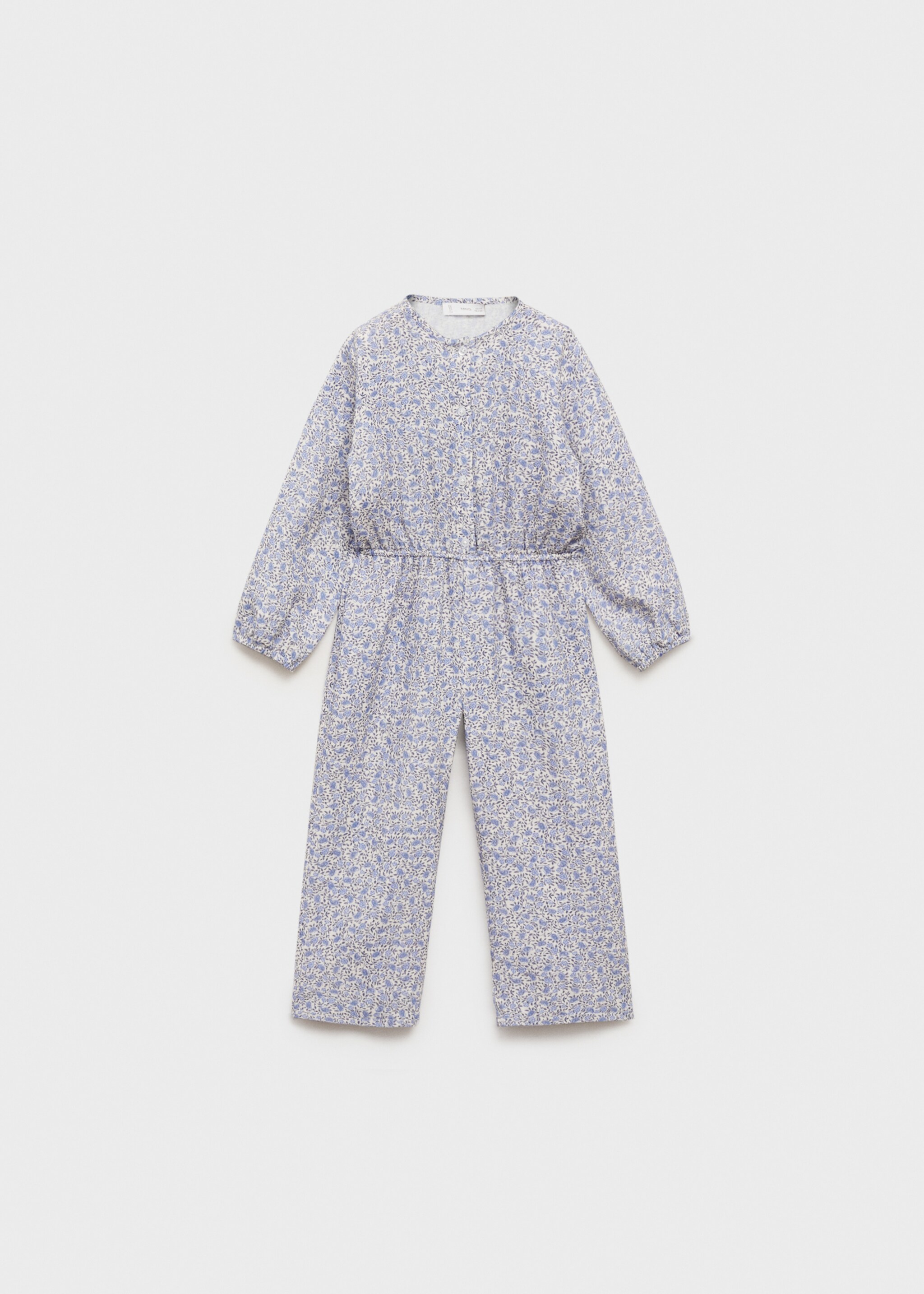 Floral-print cotton jumpsuit - Article without model