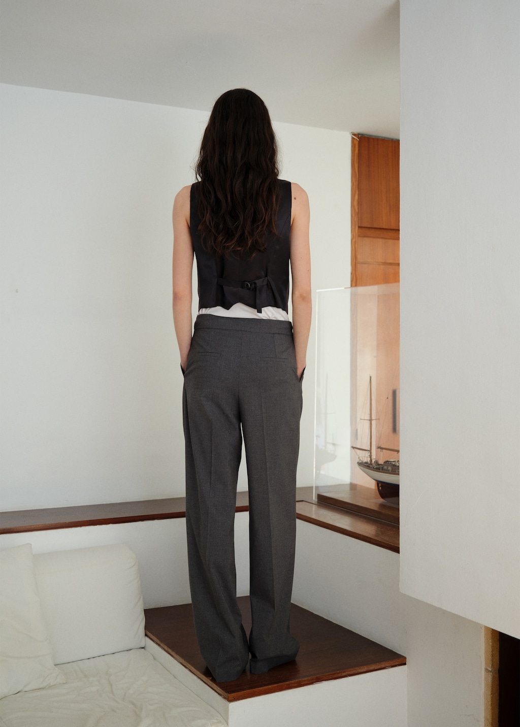 Vest with adjustable belt