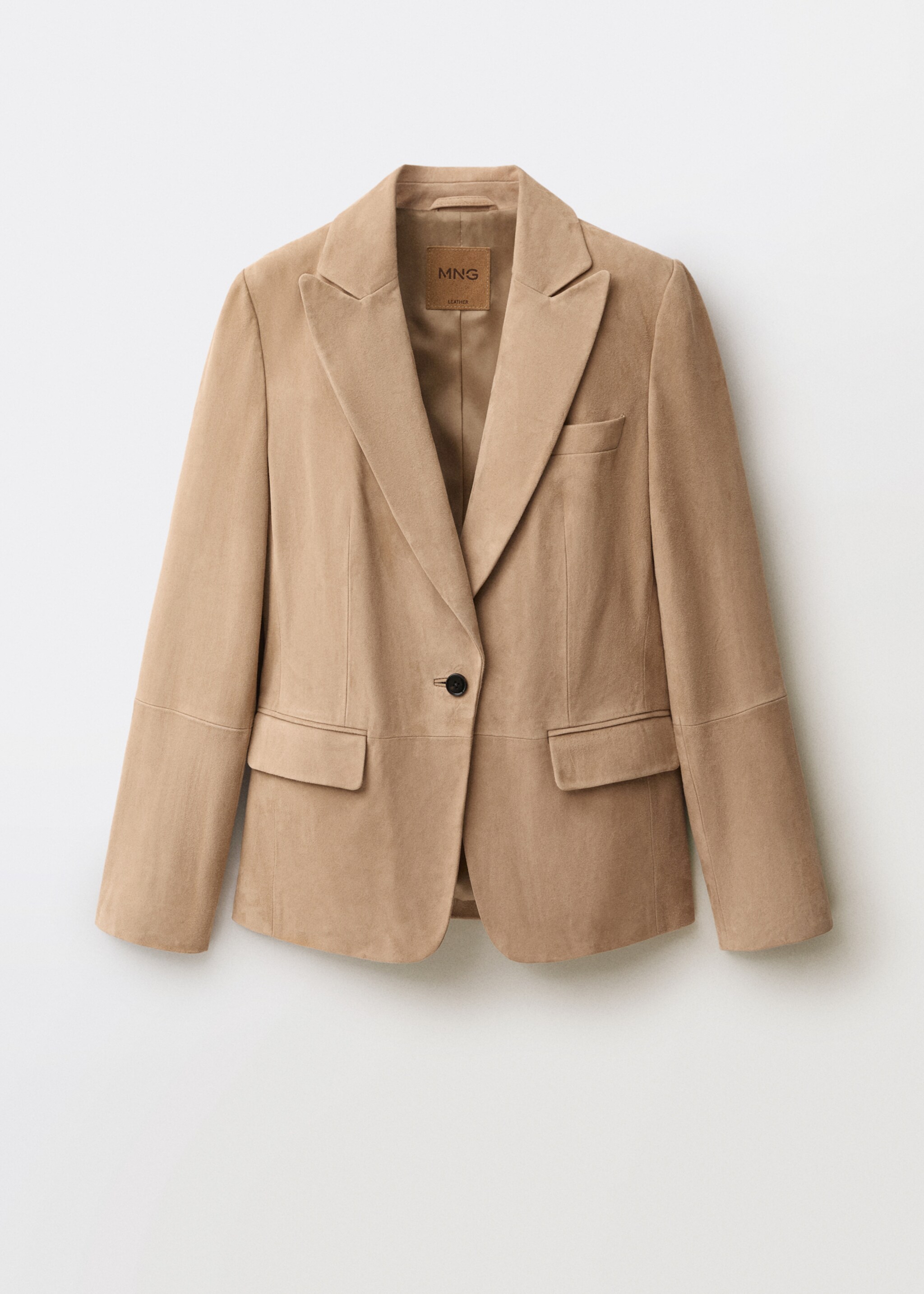 Fitted suede jacket - Article without model