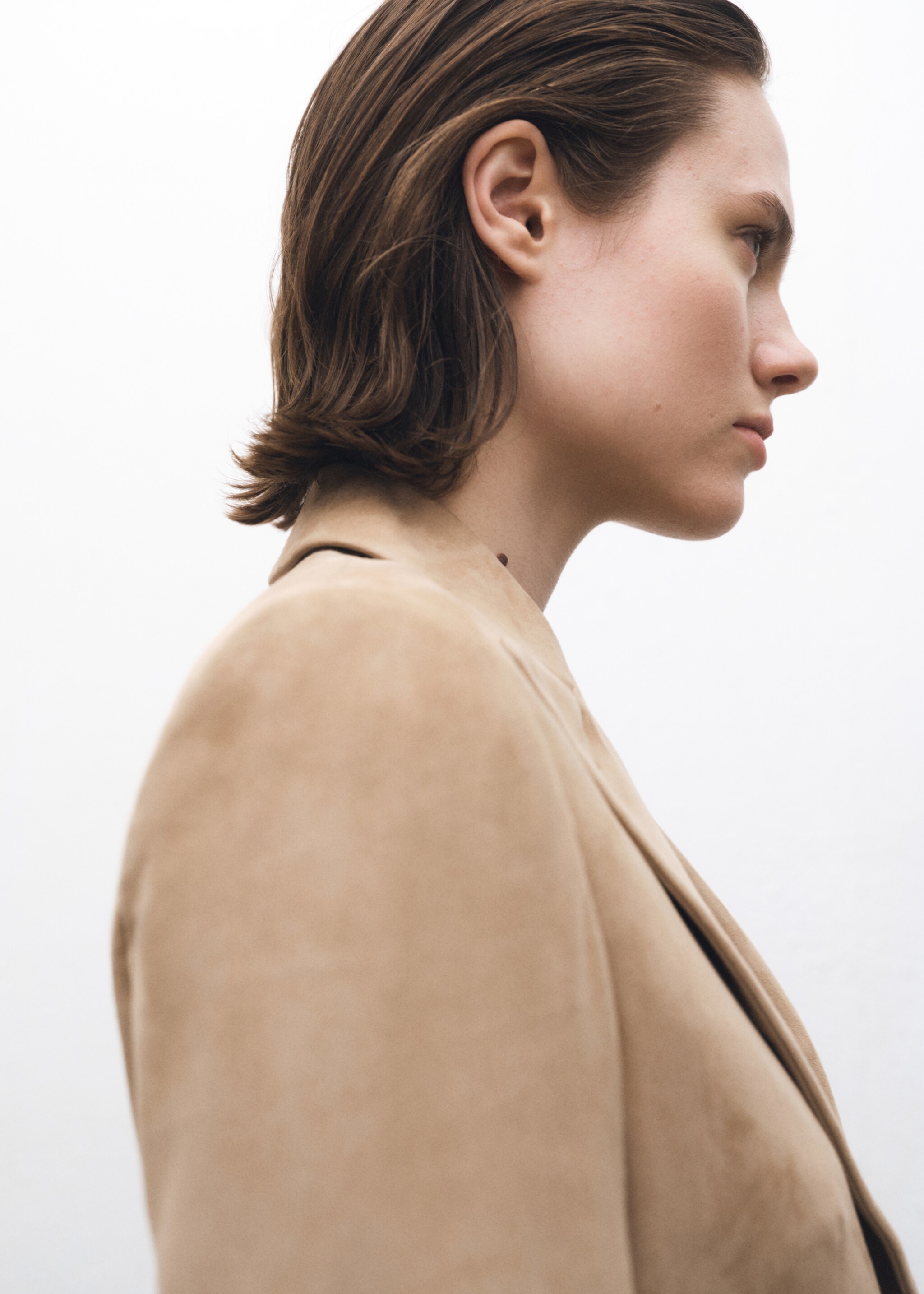 Taillierter Wildleder-Blazer - Detail des Artikels 1