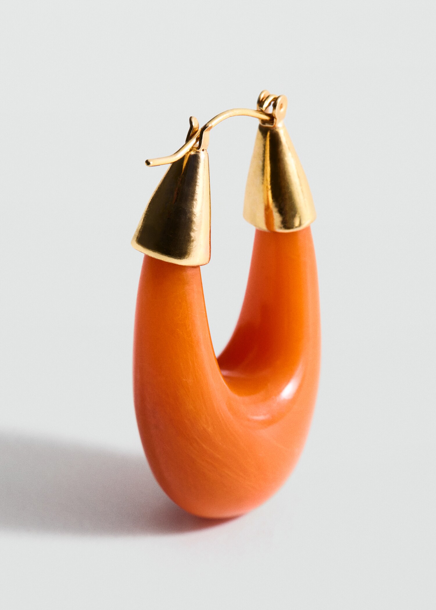 Oval hoop earrings - Medium plane